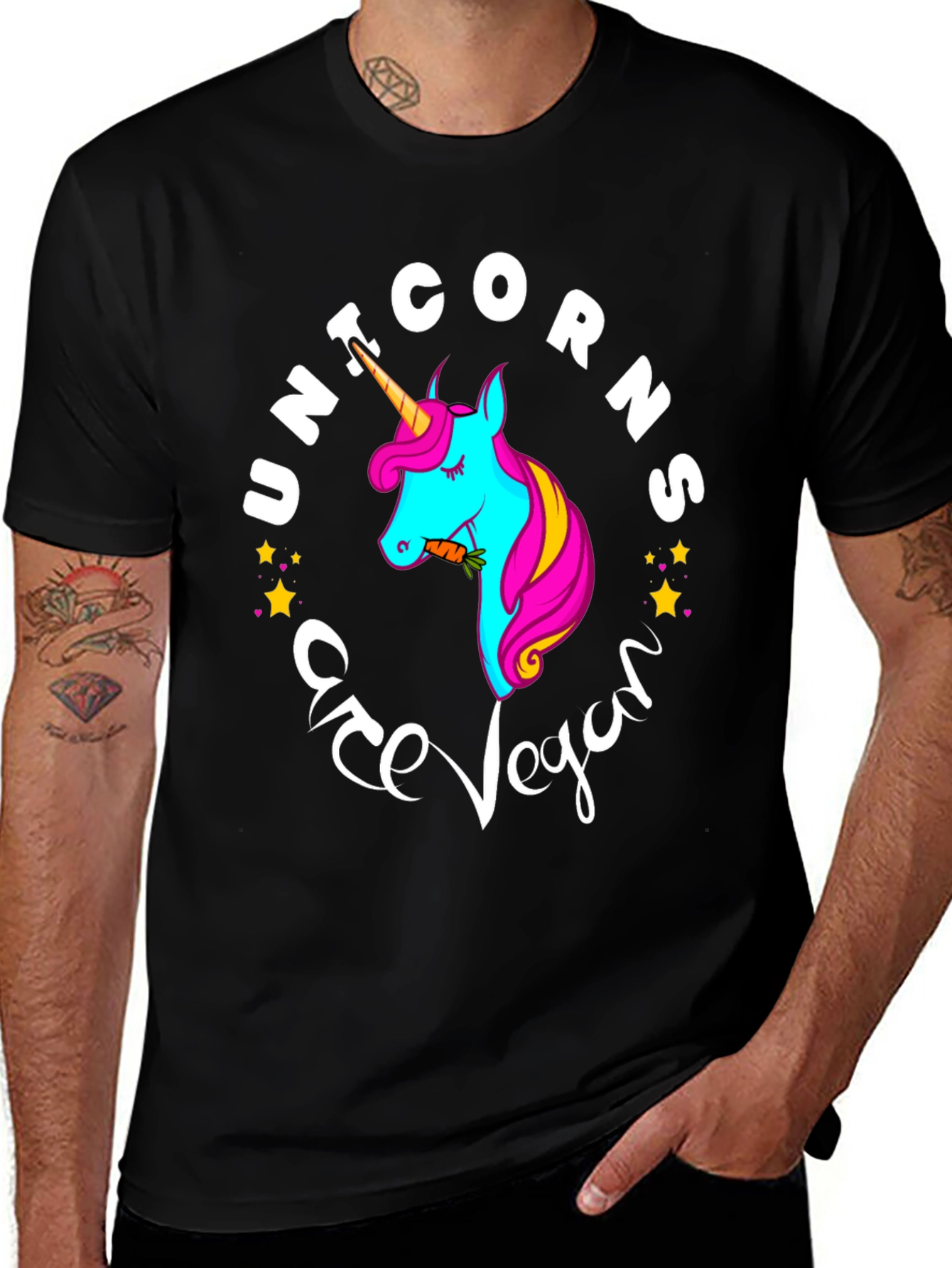 Unicorns Are Vegan Graphic T-Shirt
