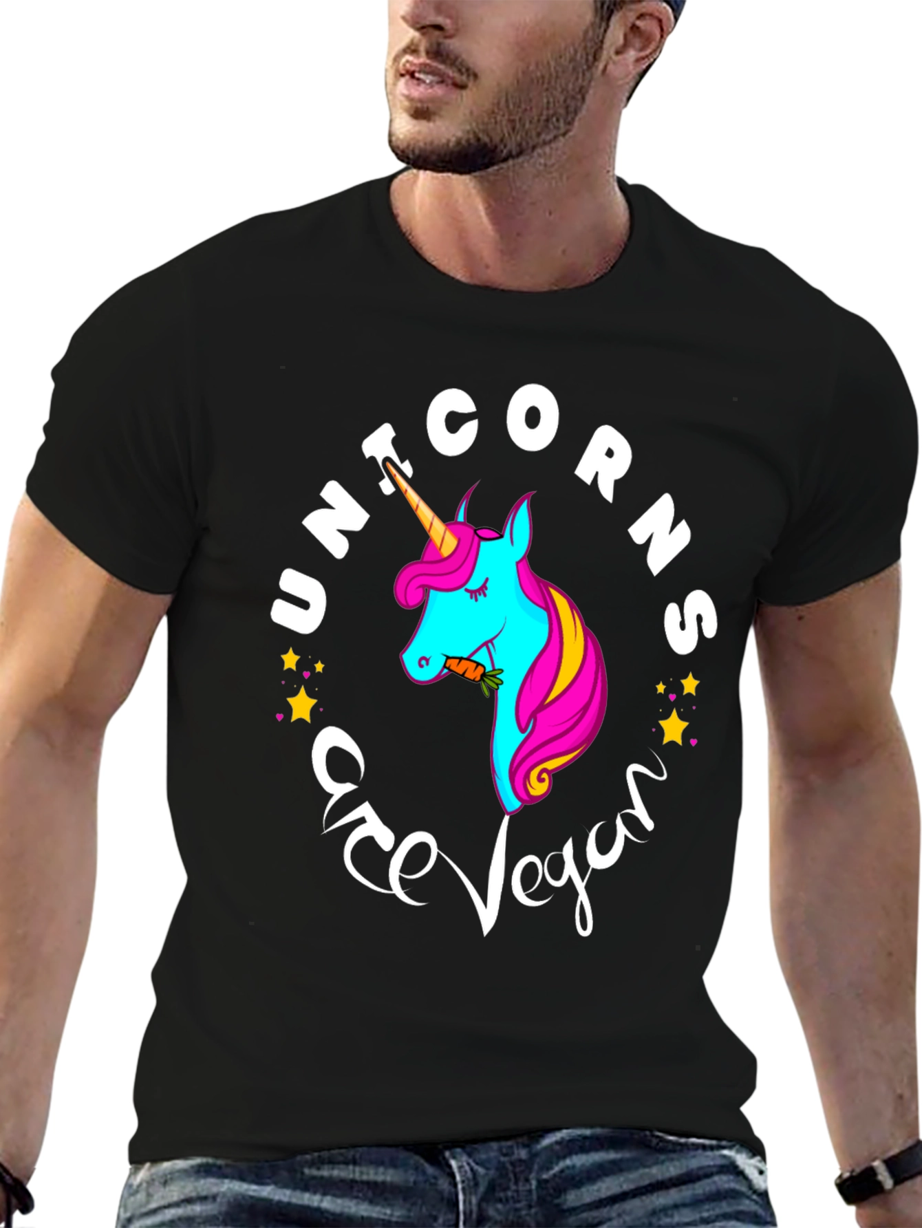 Unicorns Are Vegan Graphic T-Shirt