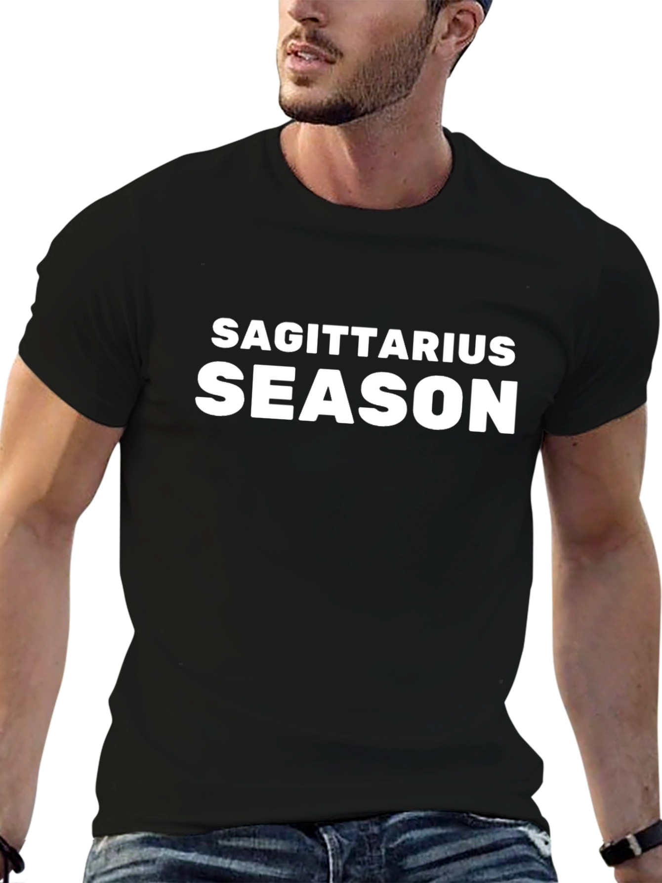 Sagittarius Season Black Graphic Tee