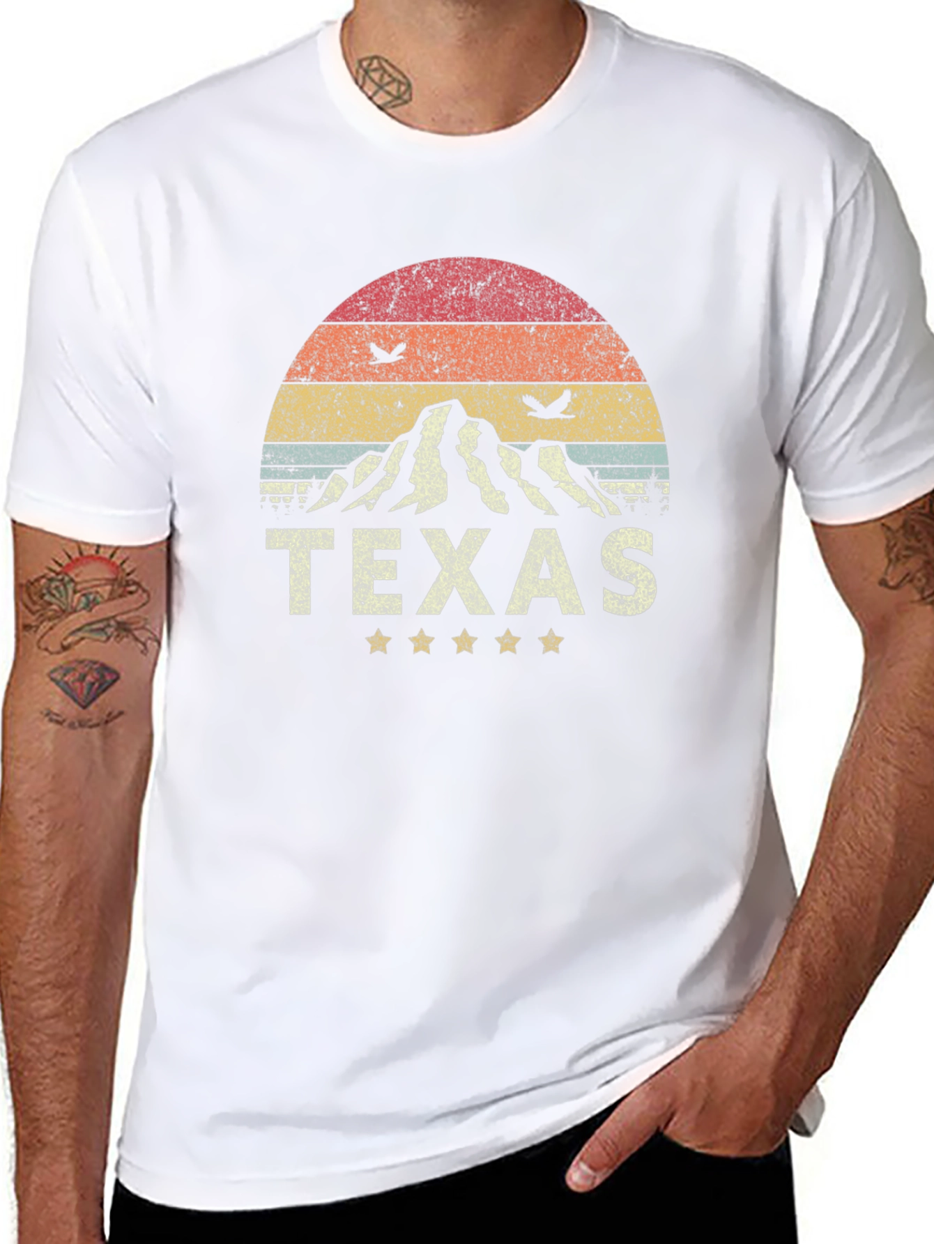 Texas Retro Graphic Tee - Black