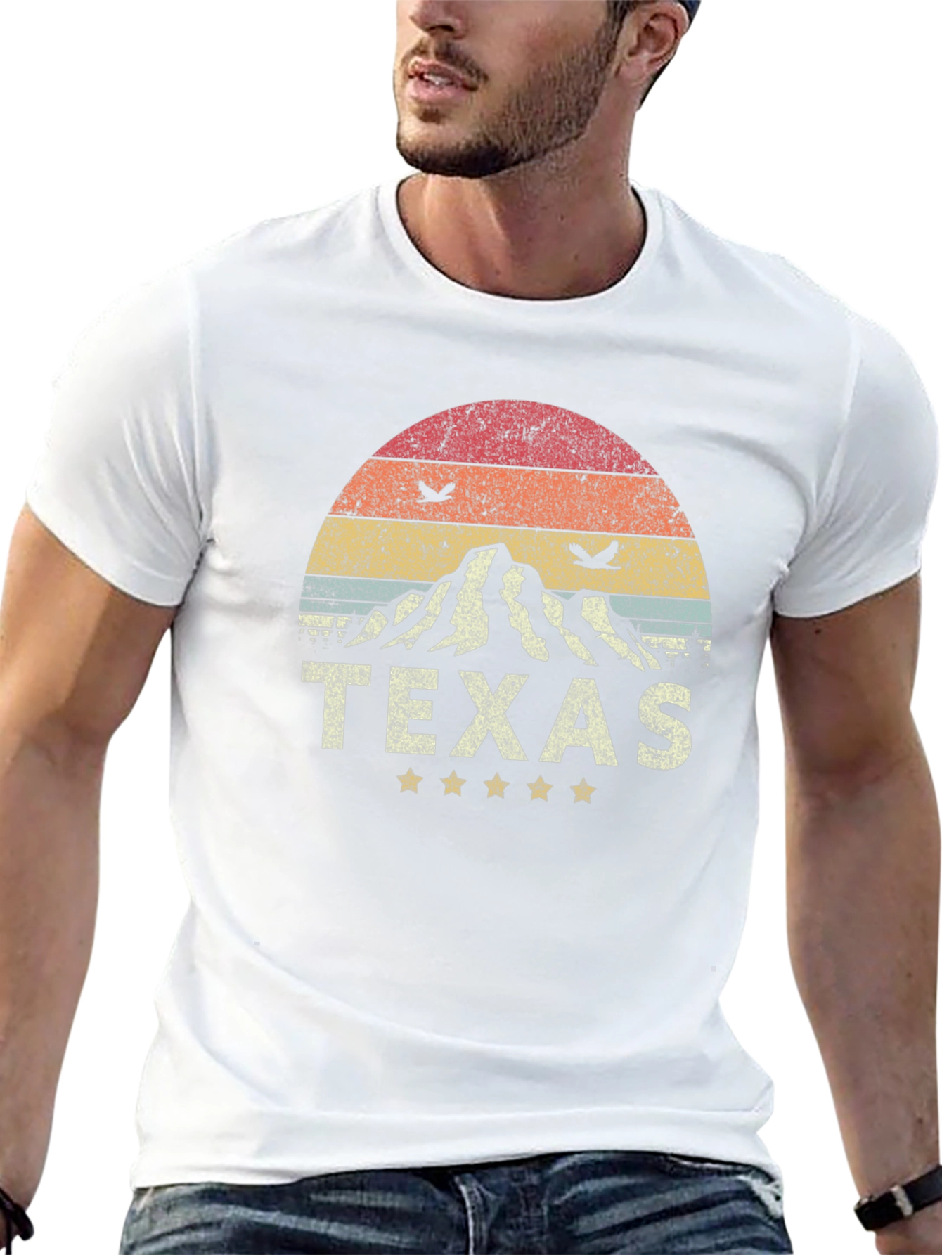 Texas Retro Graphic Tee - Black