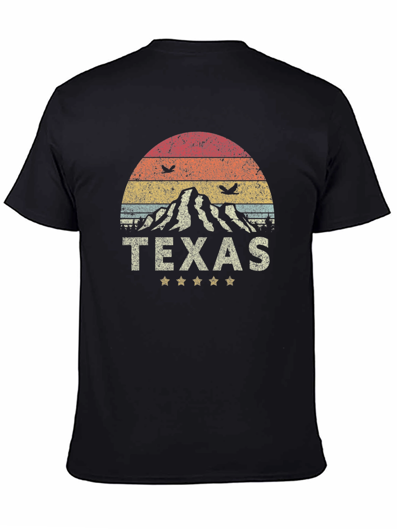 Texas Retro Graphic Tee - Black