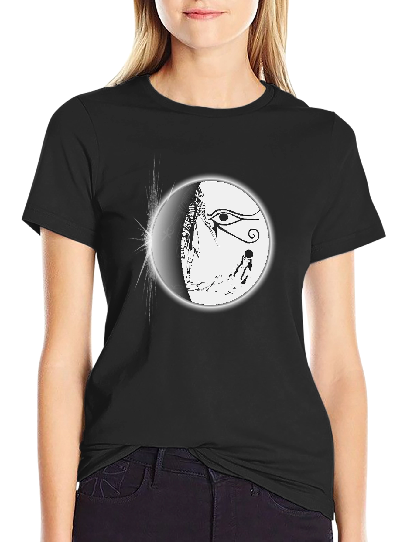 Egyptian Eye T-Shirt - Black Graphic Tee