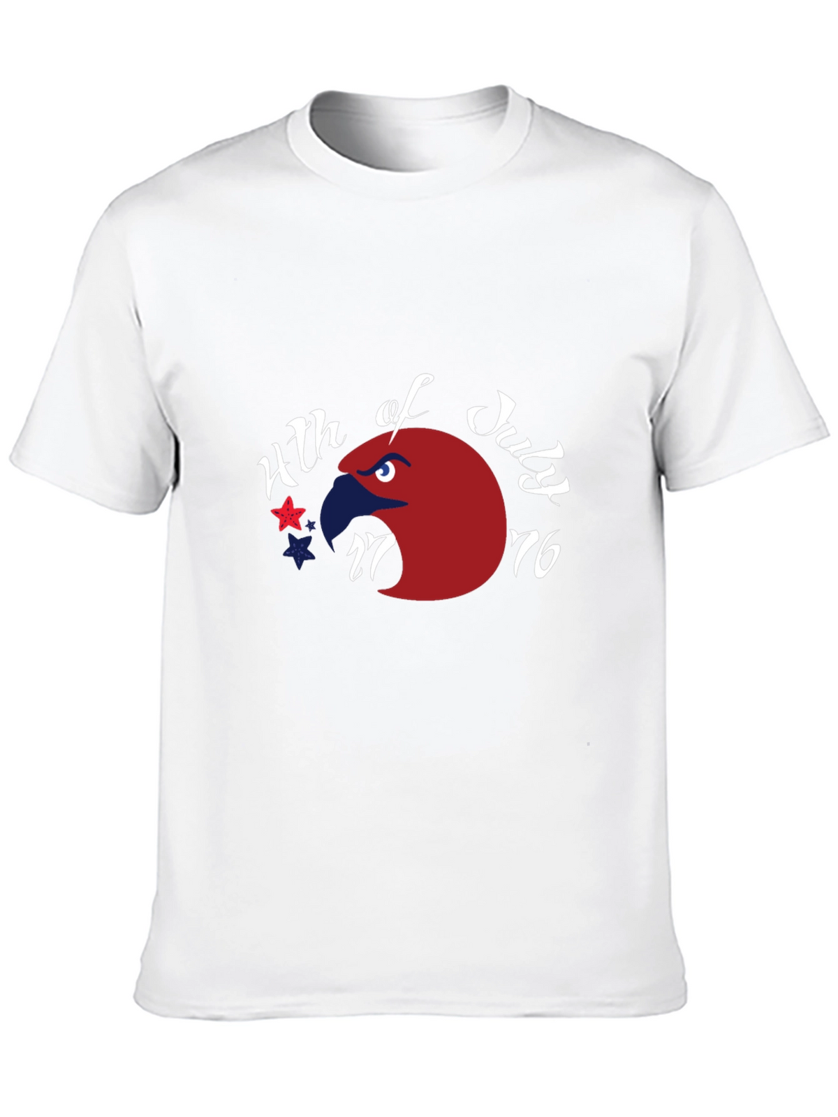 Patriotic Eagle 4th of July Graphic Tee - Black
