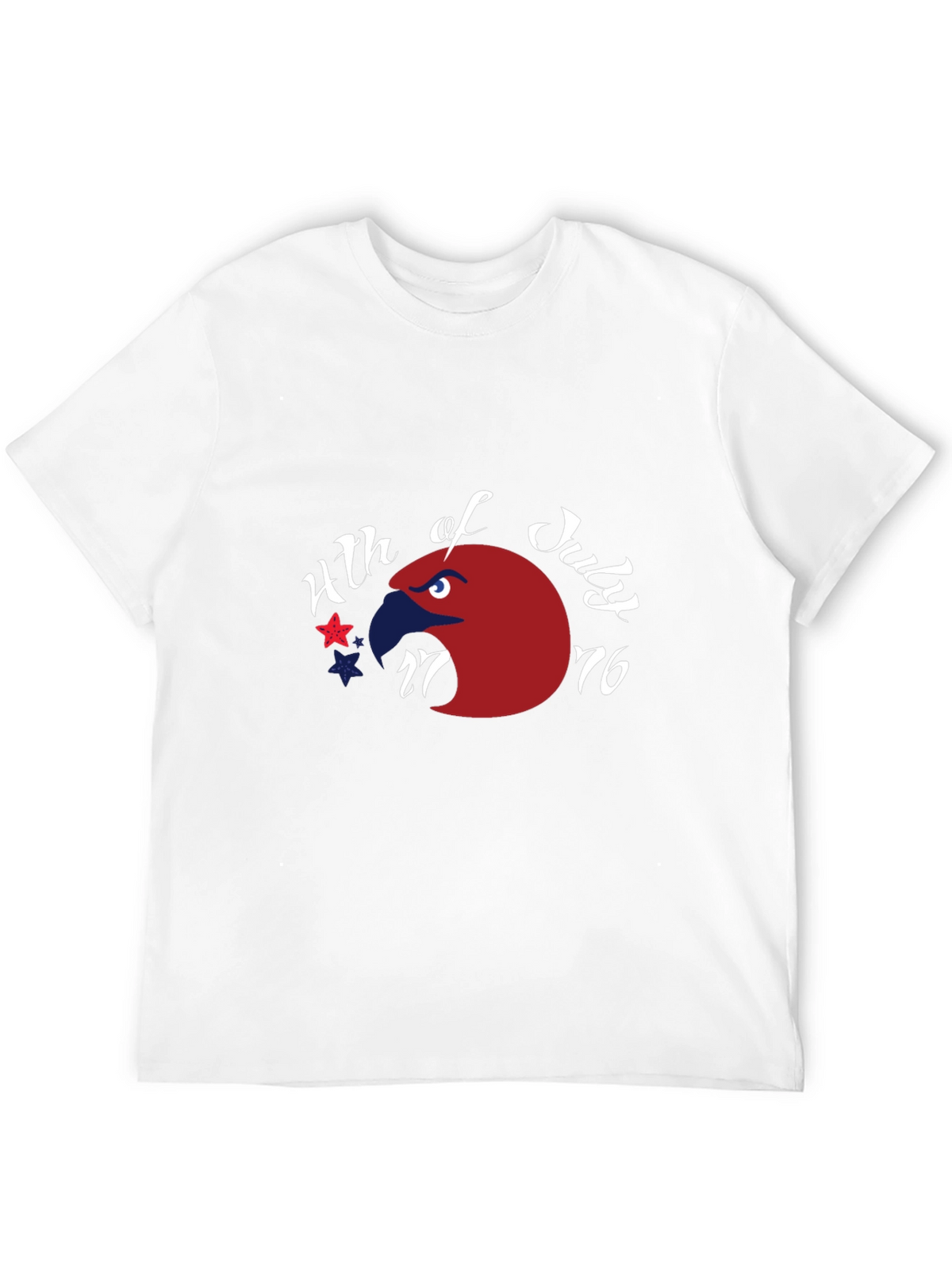 Patriotic Eagle 4th of July Graphic Tee - Black