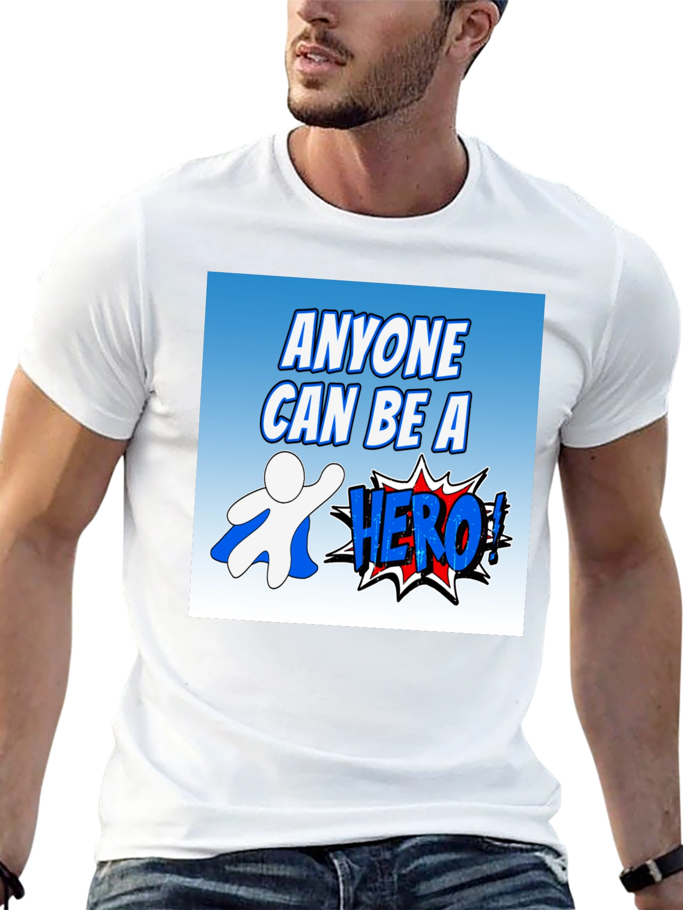 Anyone Can Be A Hero Graphic T-Shirt