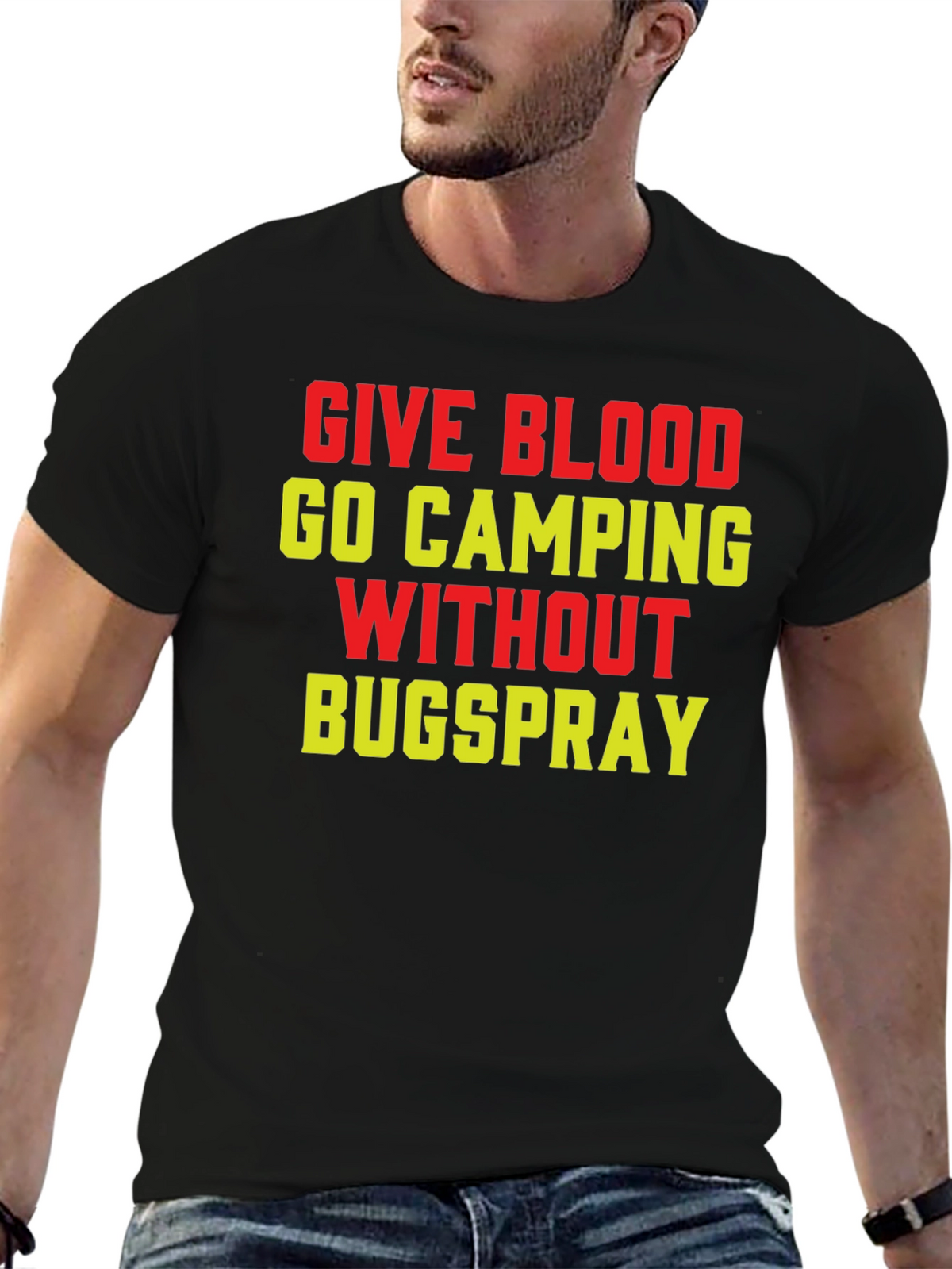Give Blood Go Camping T-Shirt