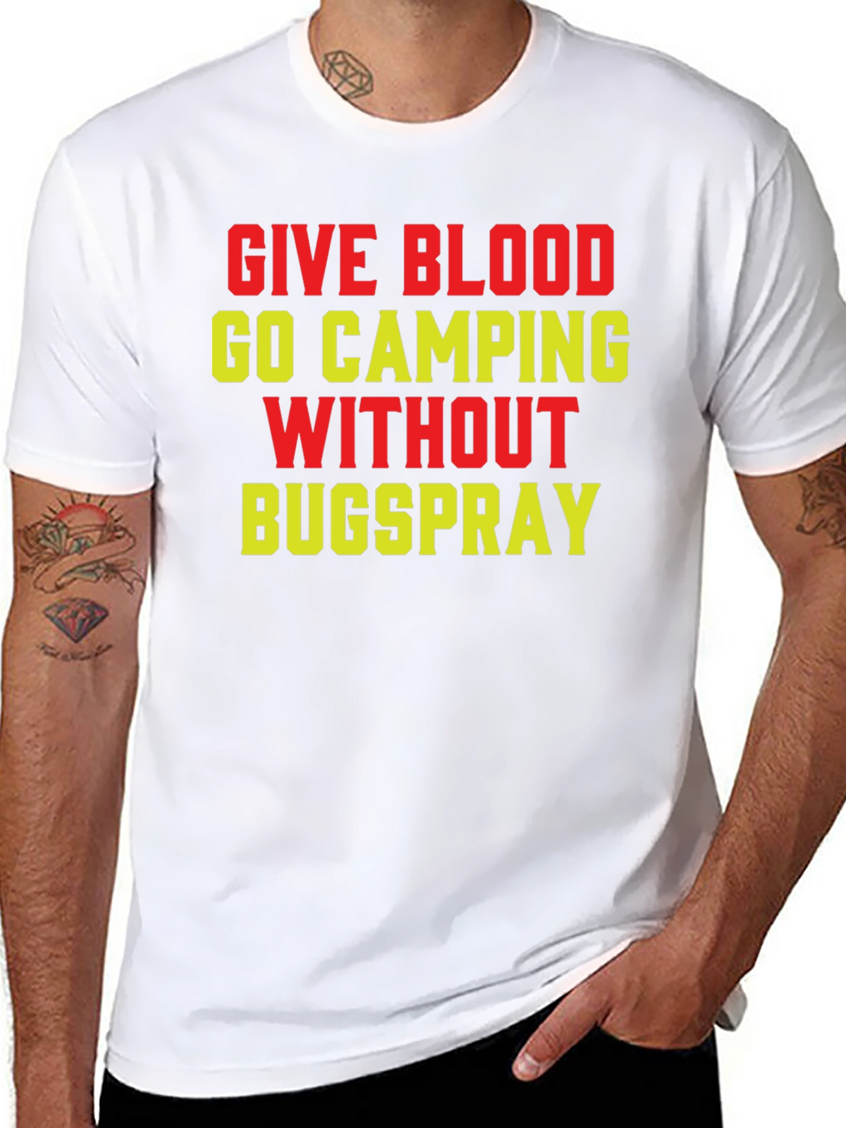 Give Blood Go Camping T-Shirt