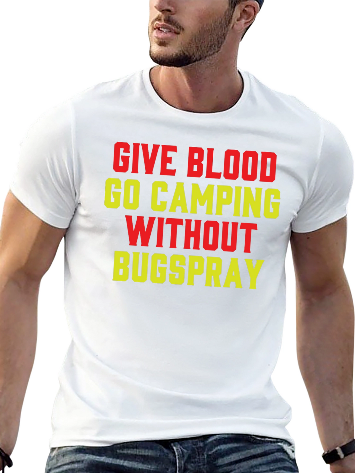 Give Blood Go Camping T-Shirt