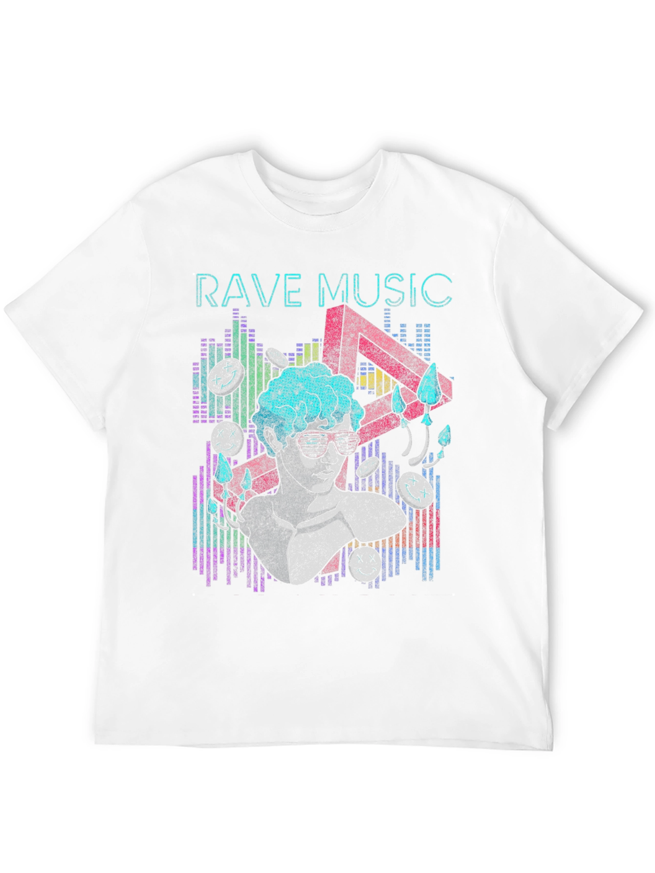 Rave Music Graphic Print T-Shirt