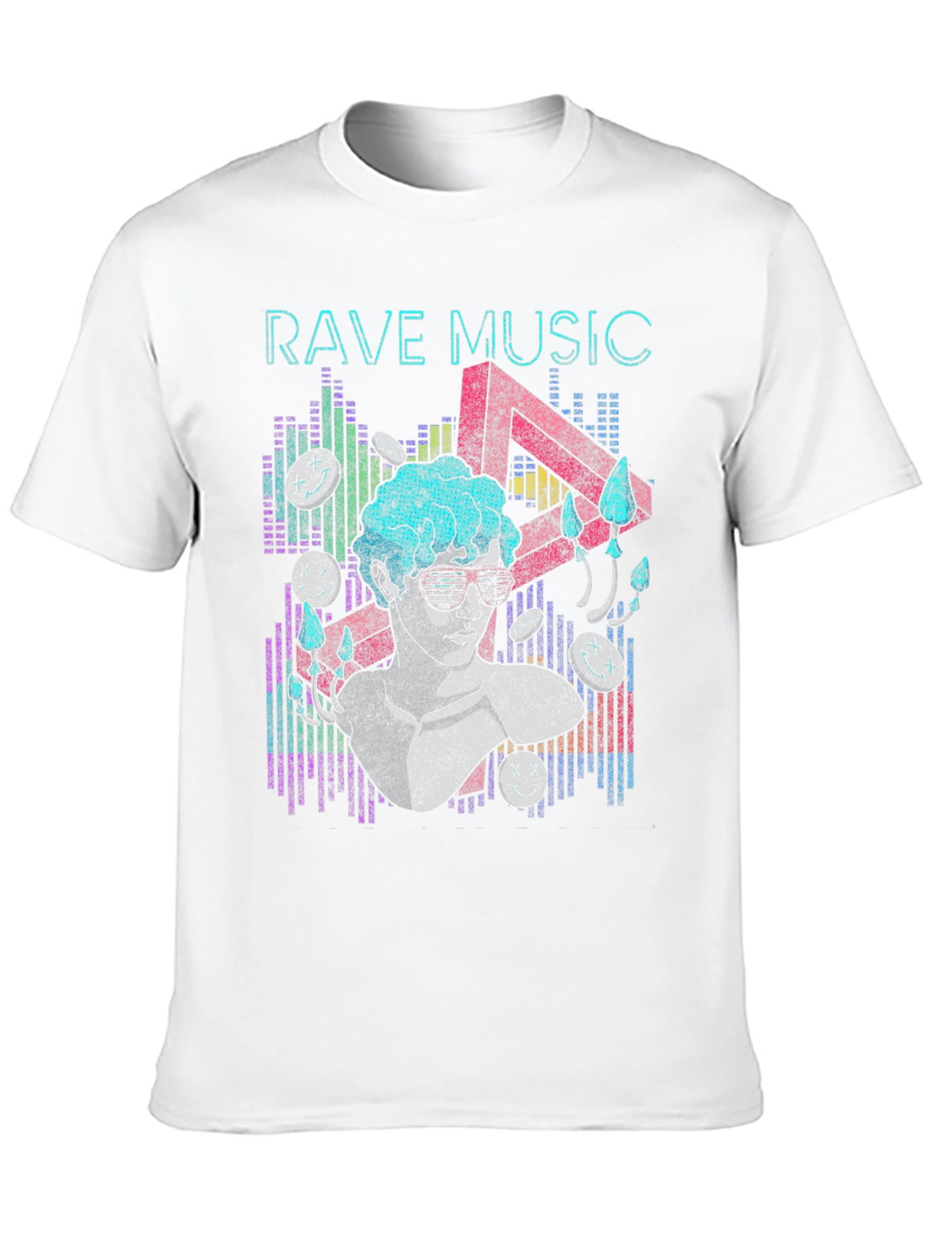 Rave Music Graphic Print T-Shirt
