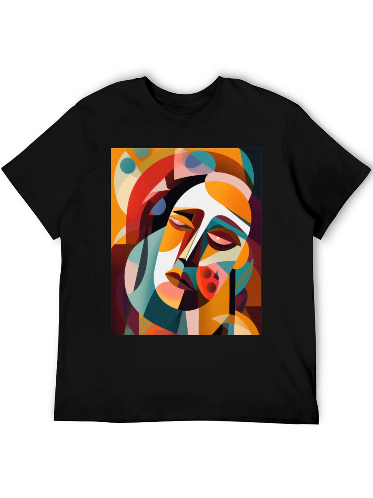 Abstract Art Graphic Tee - Modern Geometric Style