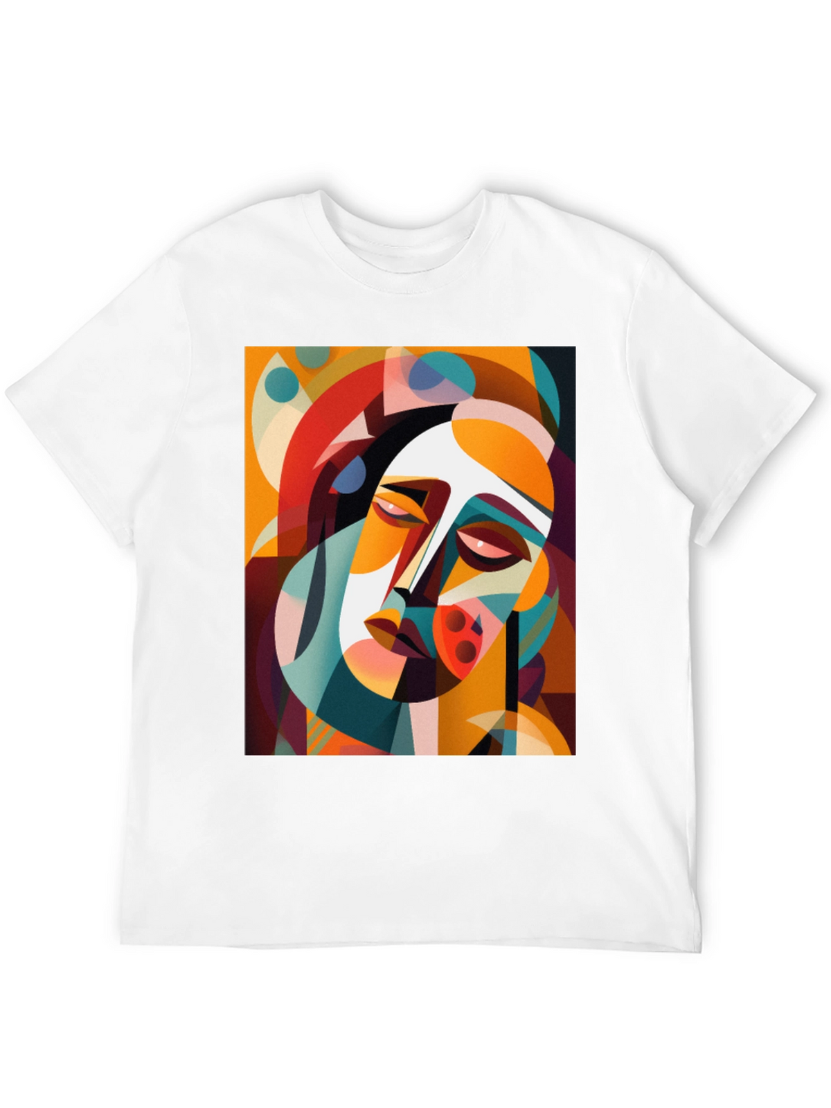 Abstract Art Graphic Tee - Modern Geometric Style