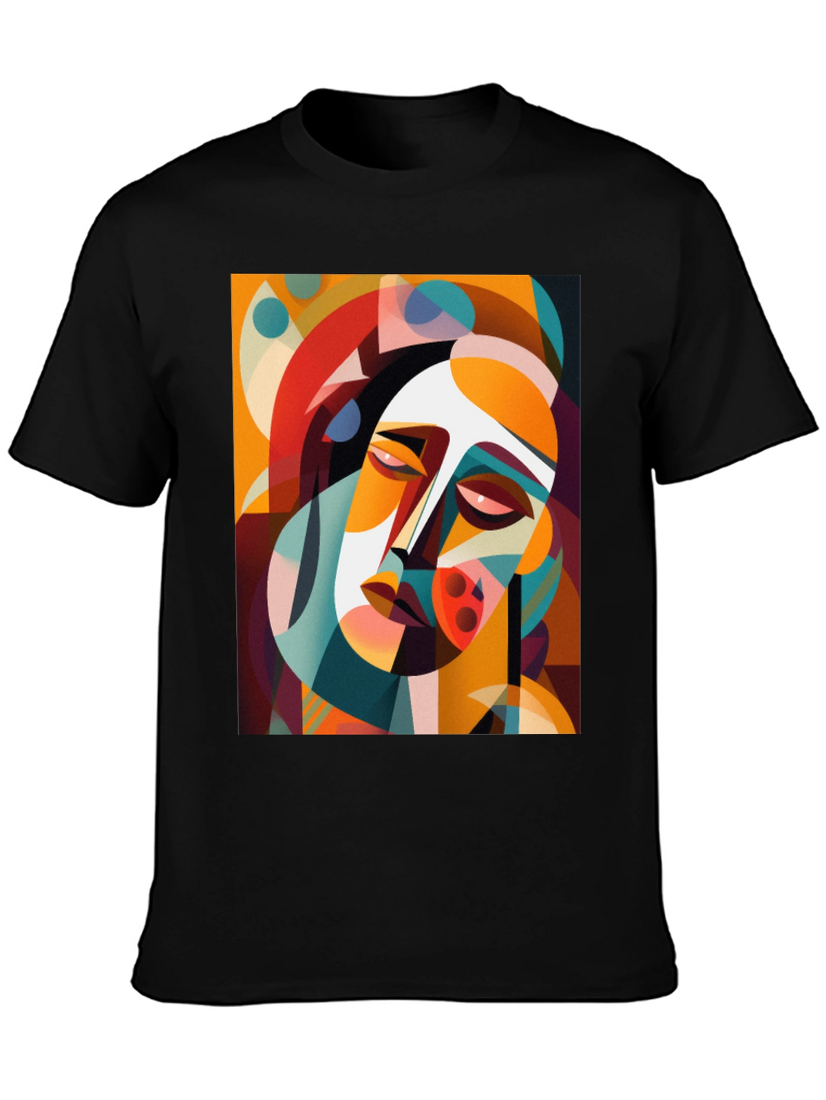 Abstract Art Graphic Tee - Modern Geometric Style