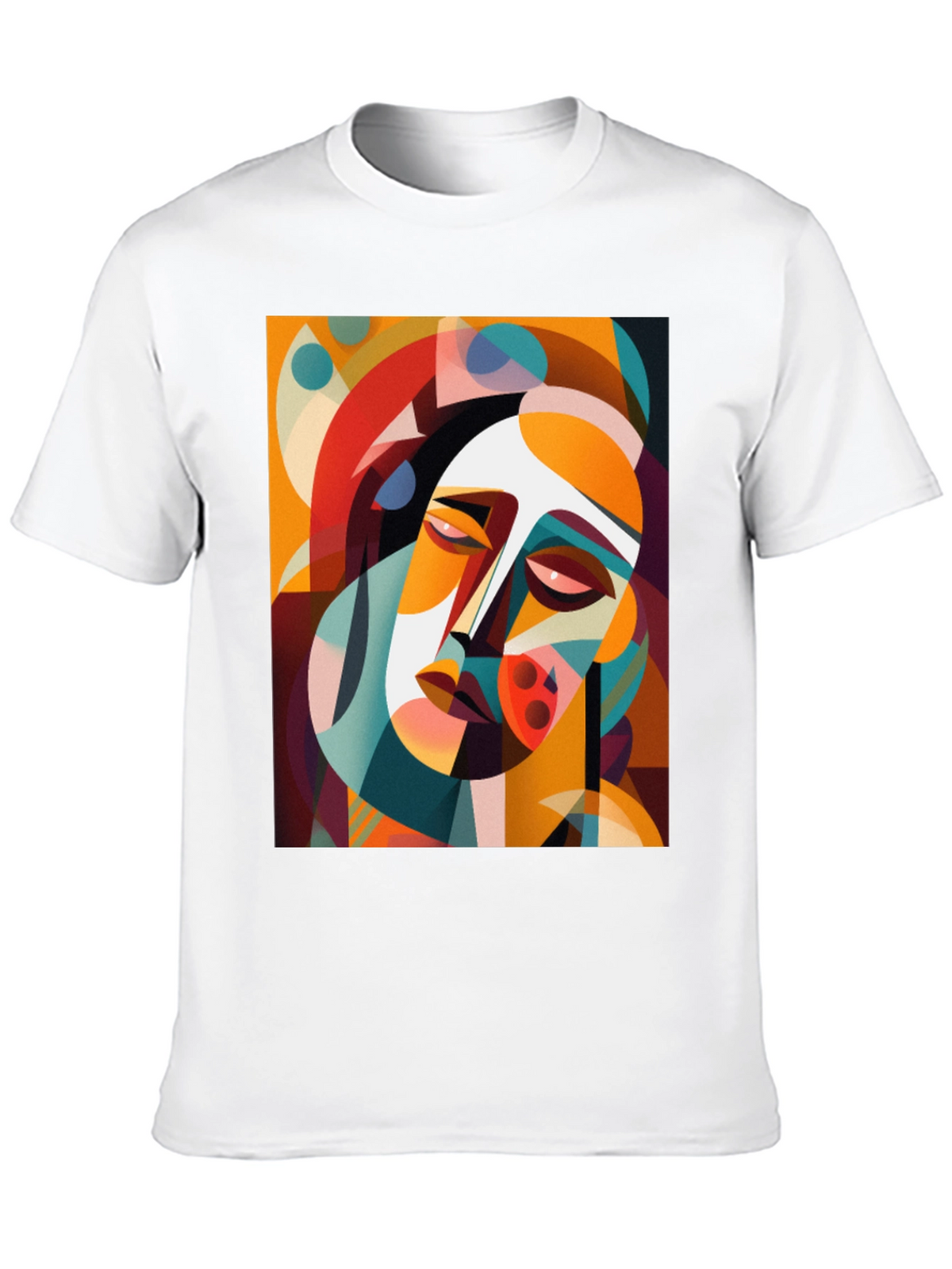 Abstract Art Graphic Tee - Modern Geometric Style