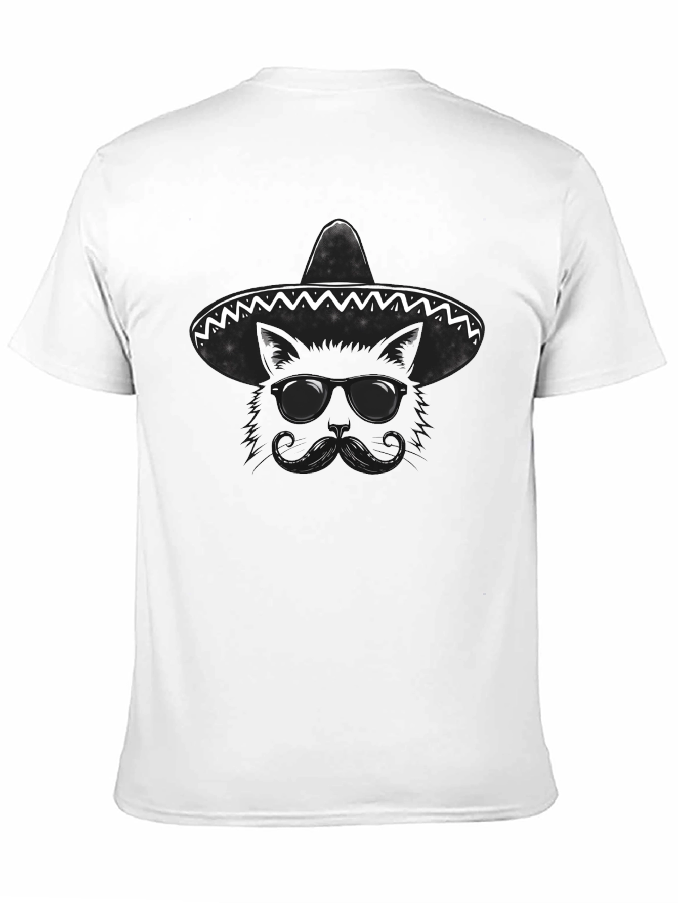 Cat Mariachi Graphic T-Shirt