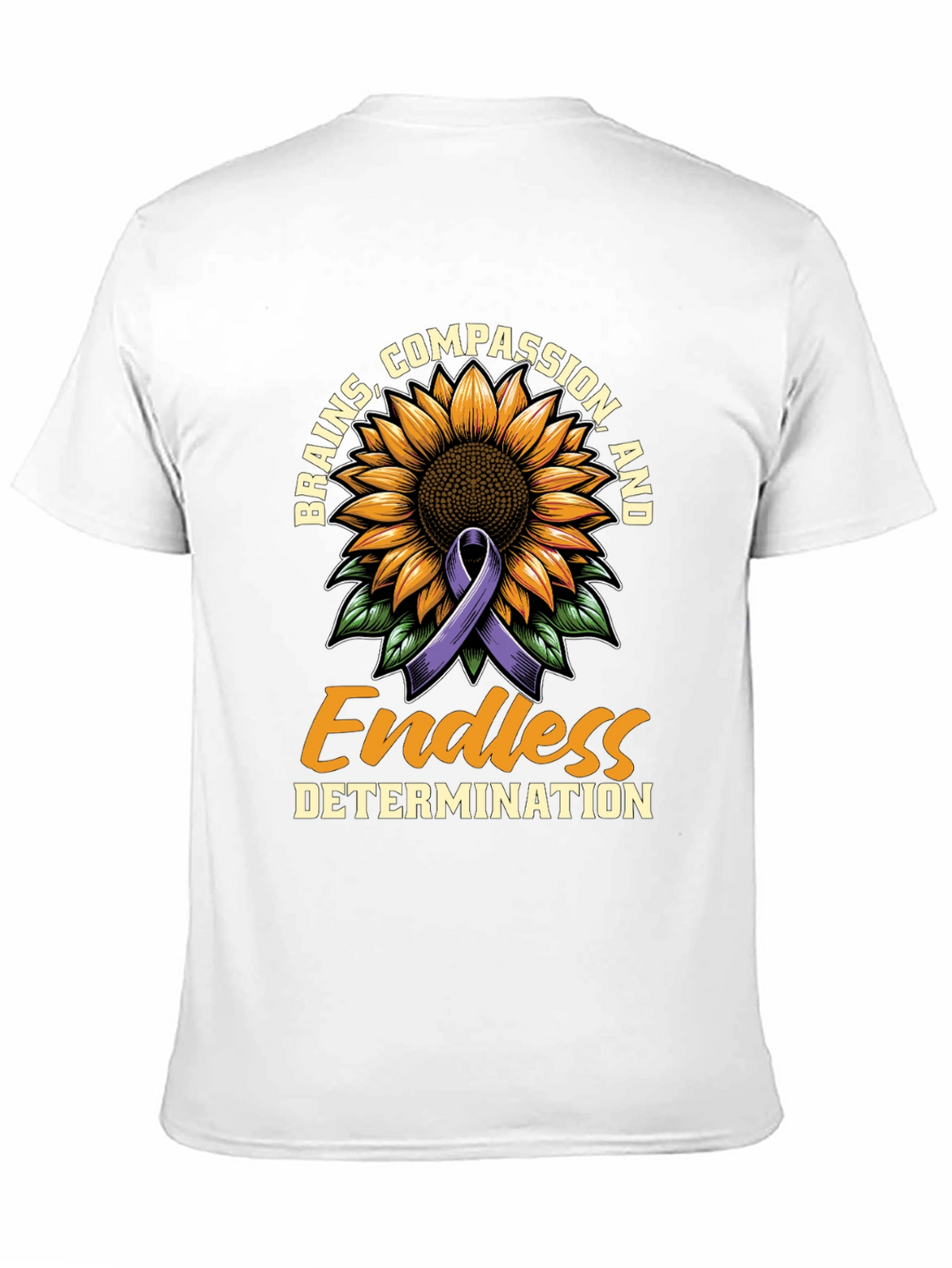 Brains Compassion Endless Determination T-Shirt
