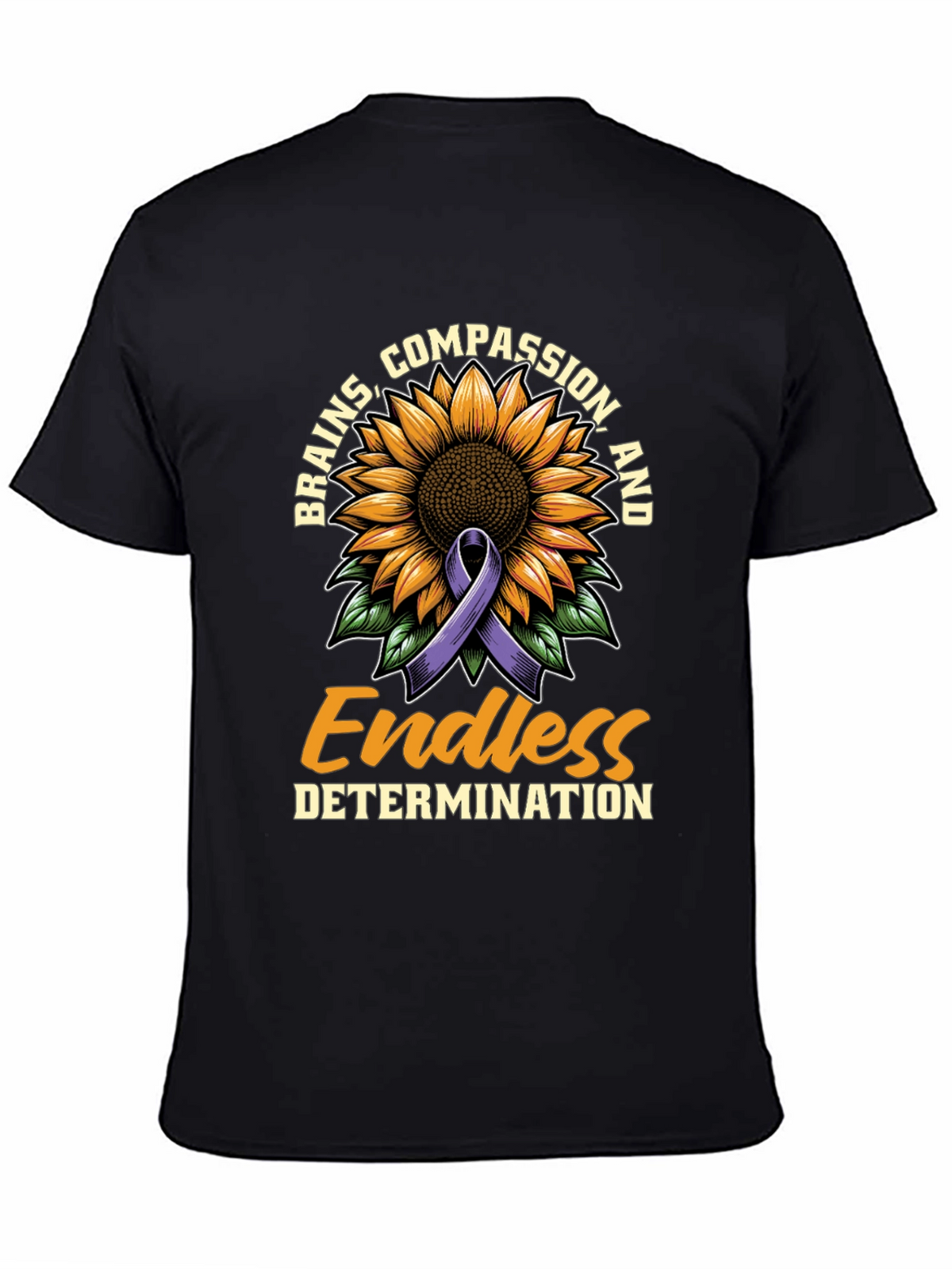 Brains Compassion Endless Determination T-Shirt