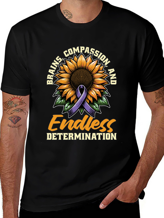 Brains Compassion Endless Determination T-Shirt