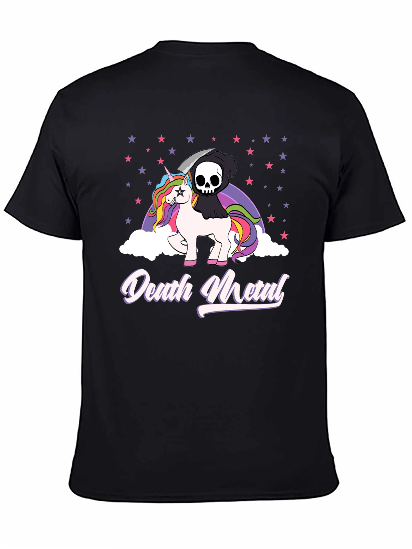 Death Metal Unicorn T-Shirt - Black
