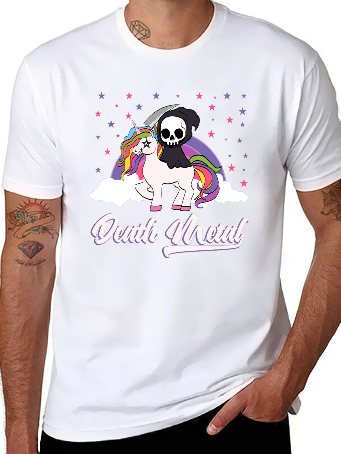 Death Metal Unicorn T-Shirt - Black