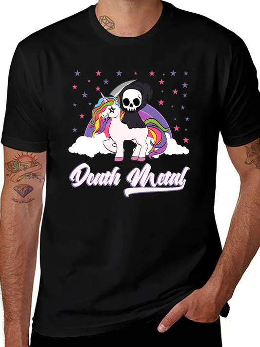 Death Metal Unicorn T-Shirt - Black