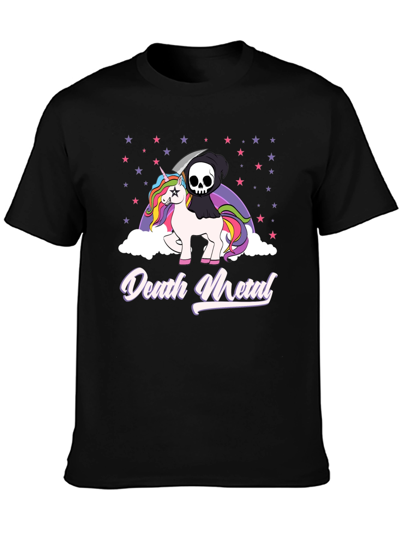 Death Metal Unicorn T-Shirt - Black