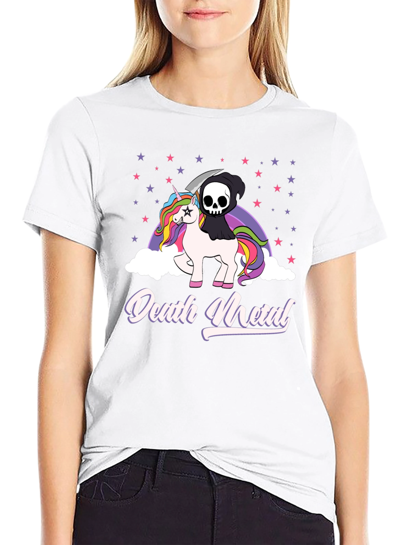 Death Metal Unicorn T-Shirt - Black