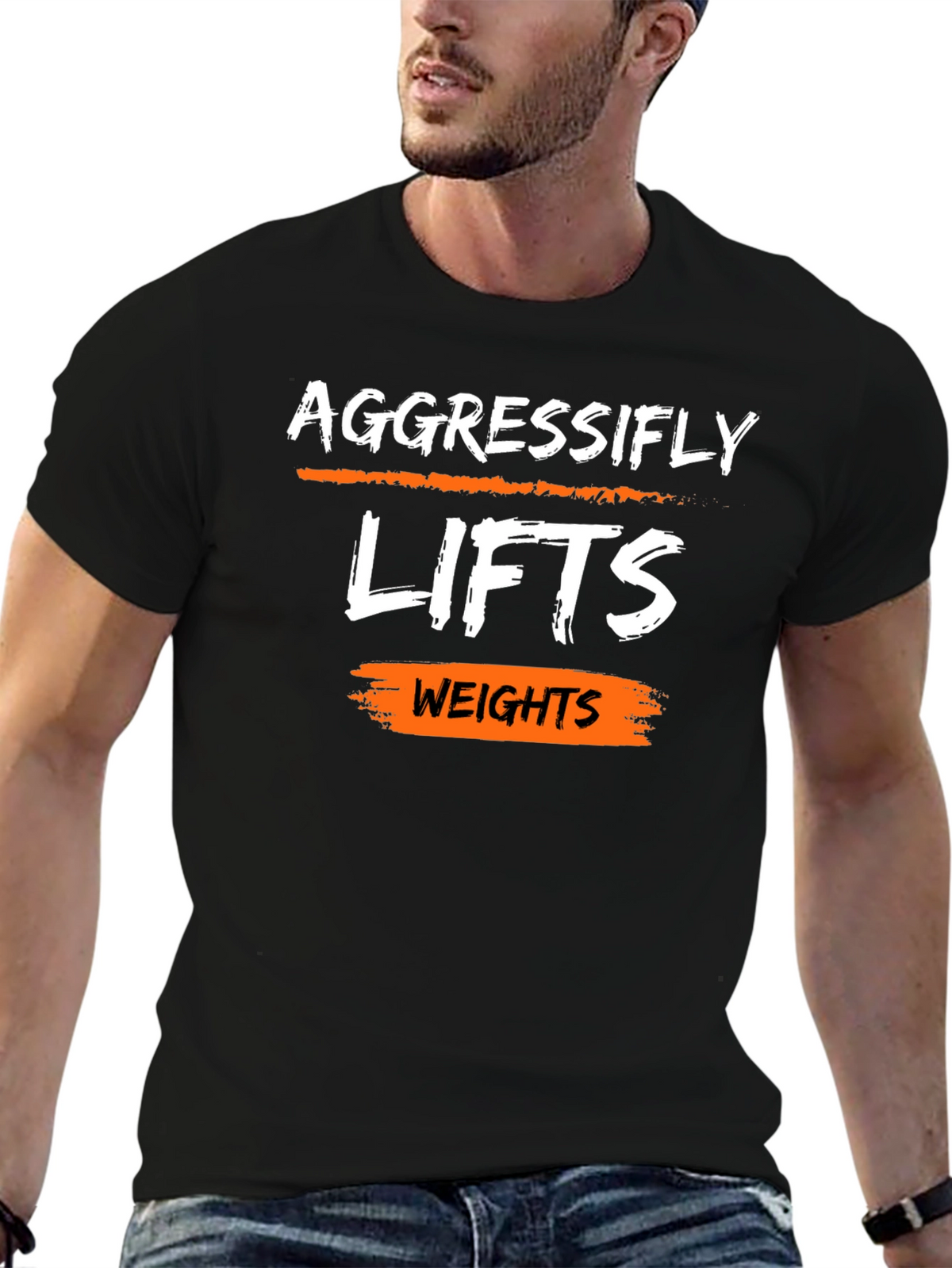 Aggressifly Lifts Weights Graphic Tee