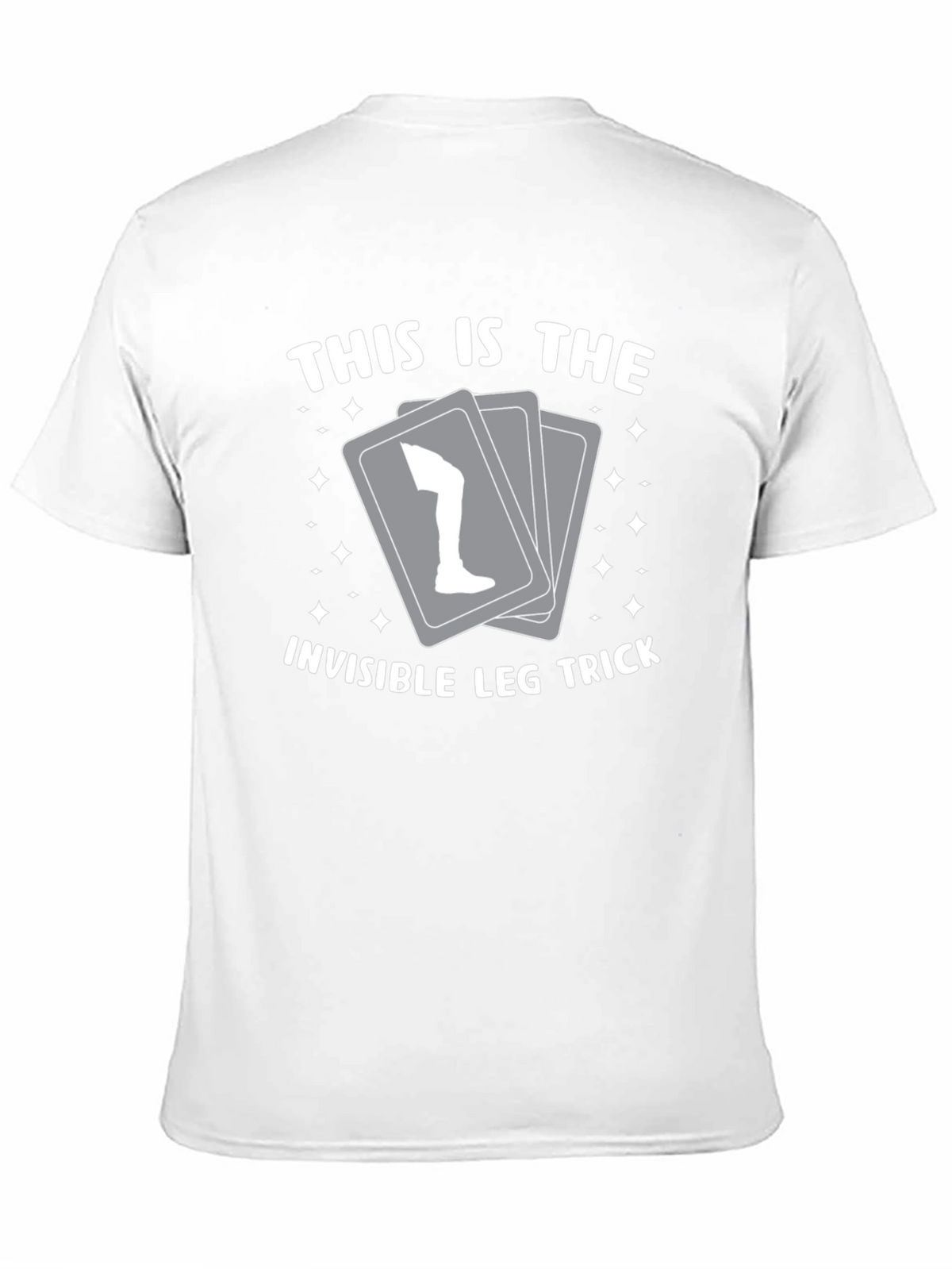 Invisible Leg Trick Graphic Tee - Black Cotton Blend