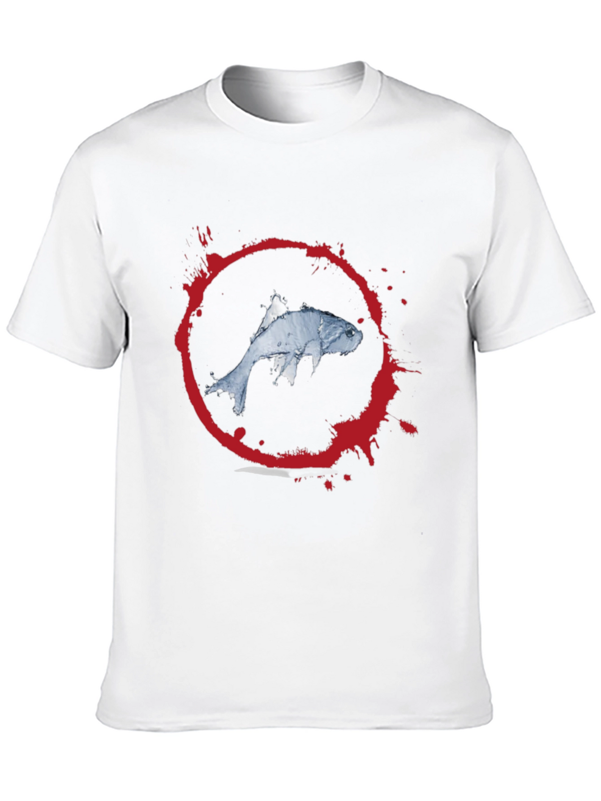 Koi Fish Graphic Tee - Mens Black T-Shirt