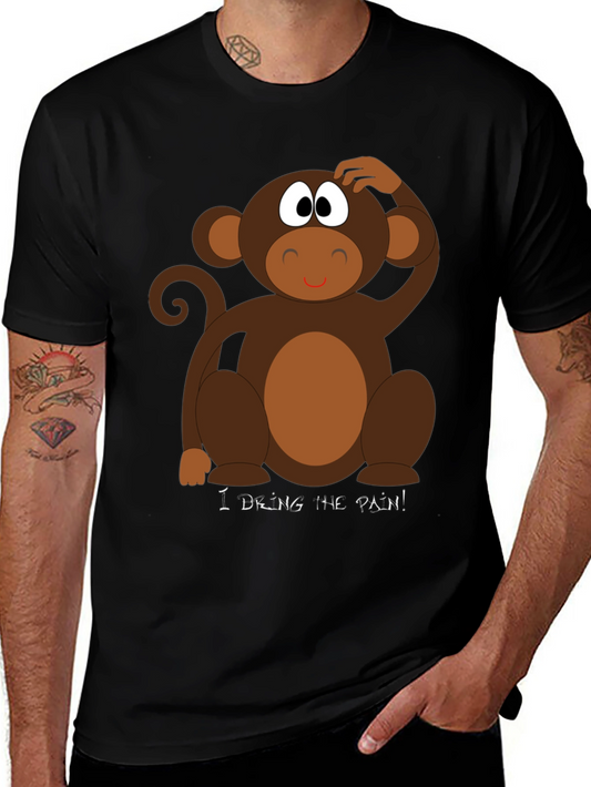 Funny Monkey T-Shirt - I Drink The Pain!