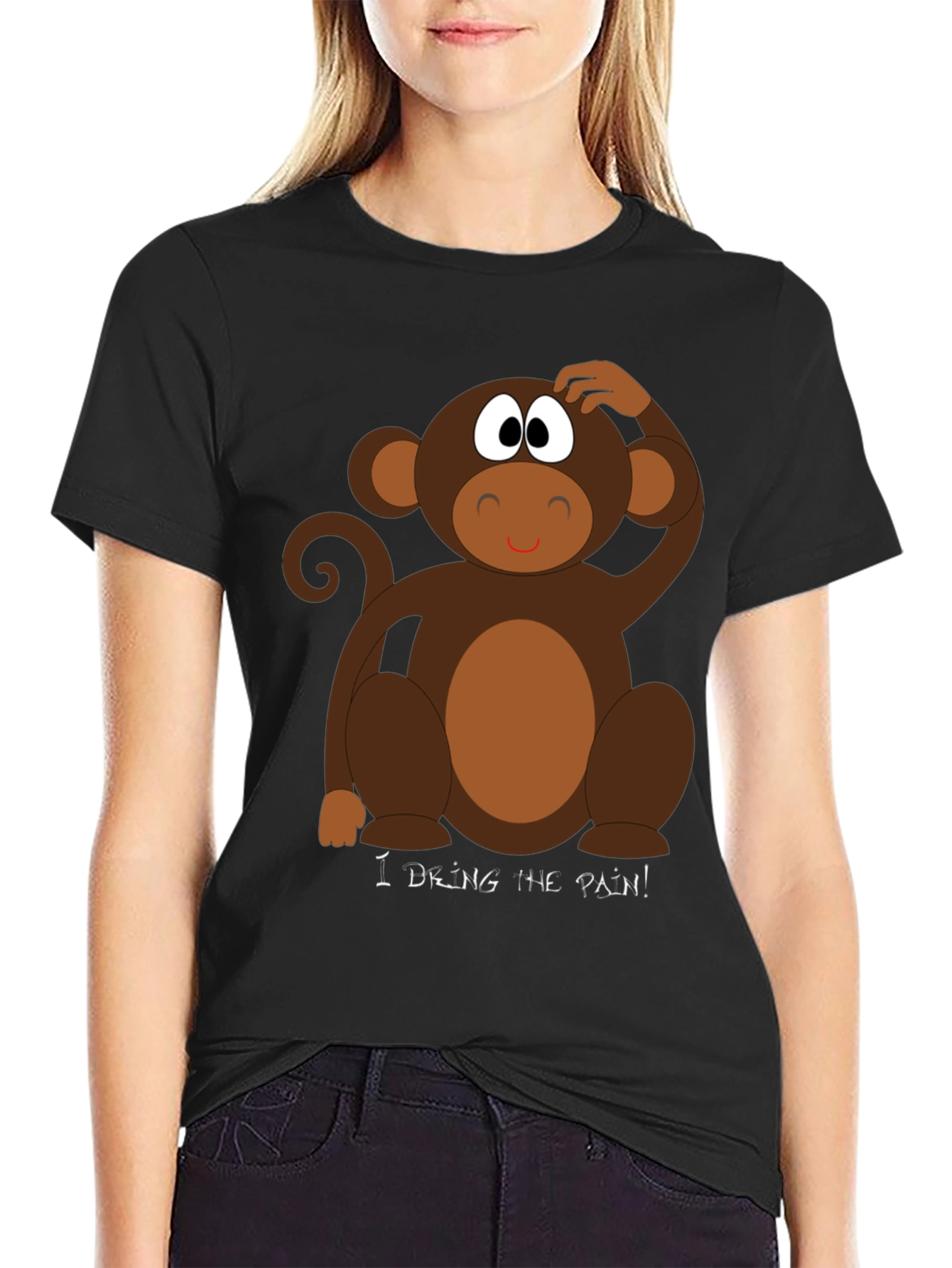 Funny Monkey T-Shirt - I Drink The Pain!