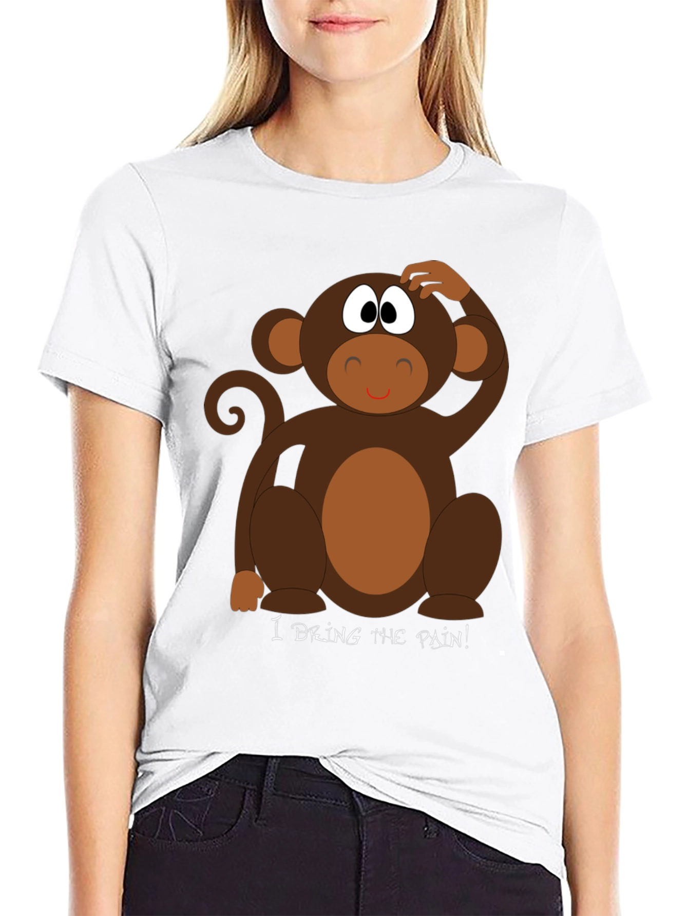 Funny Monkey T-Shirt - I Drink The Pain!