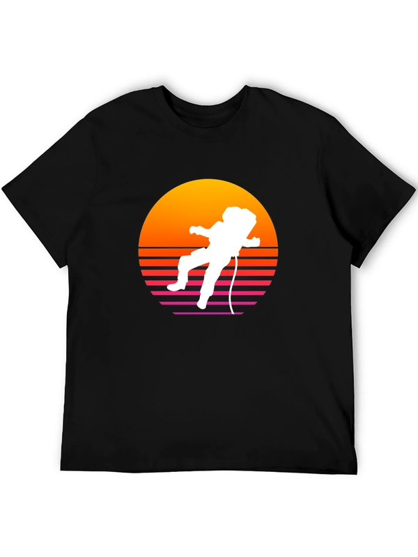 Retro Astronaut Sunset T-Shirt