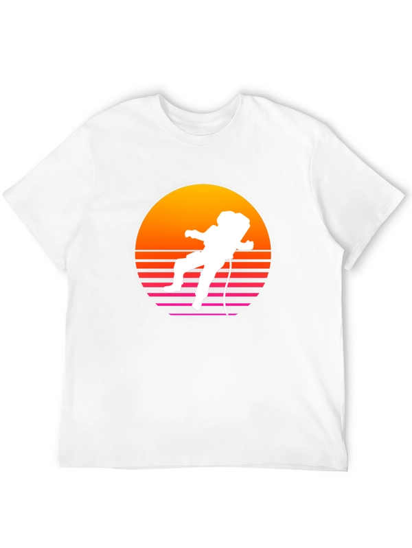 Retro Astronaut Sunset T-Shirt