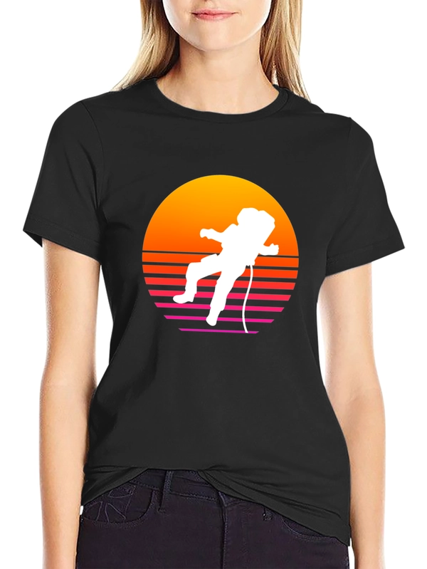 Retro Astronaut Sunset T-Shirt