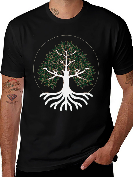 Nature Tree of Life Black T-Shirt