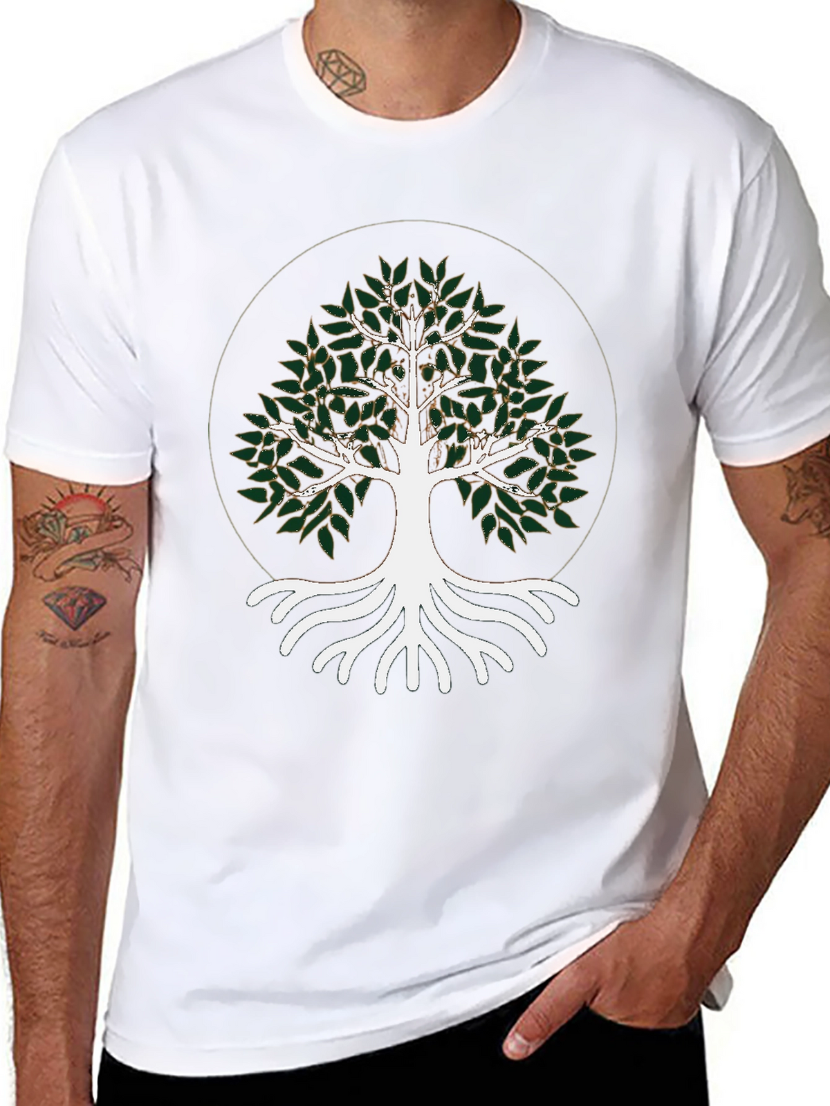 Nature Tree of Life Black T-Shirt