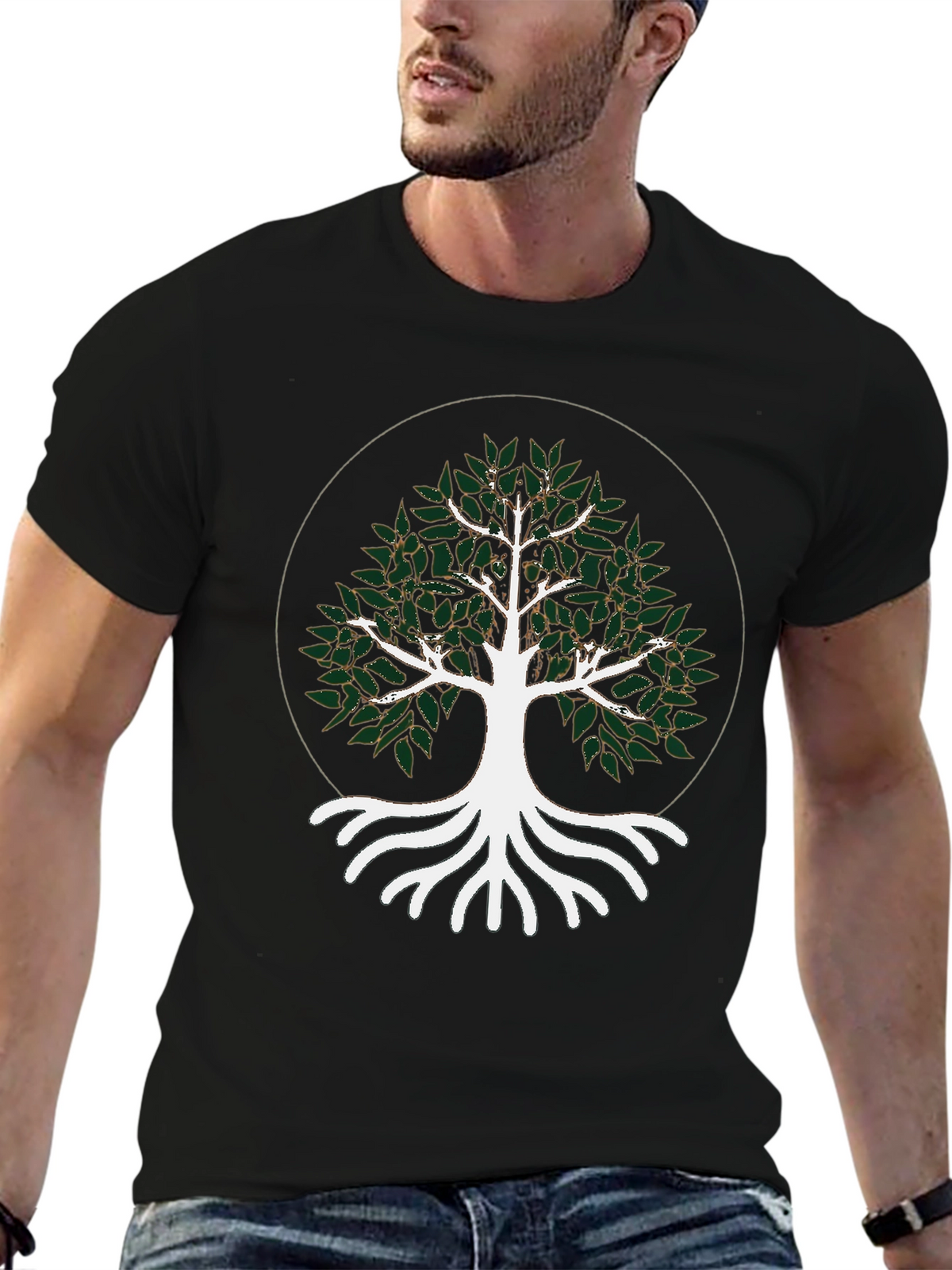 Nature Tree of Life Black T-Shirt