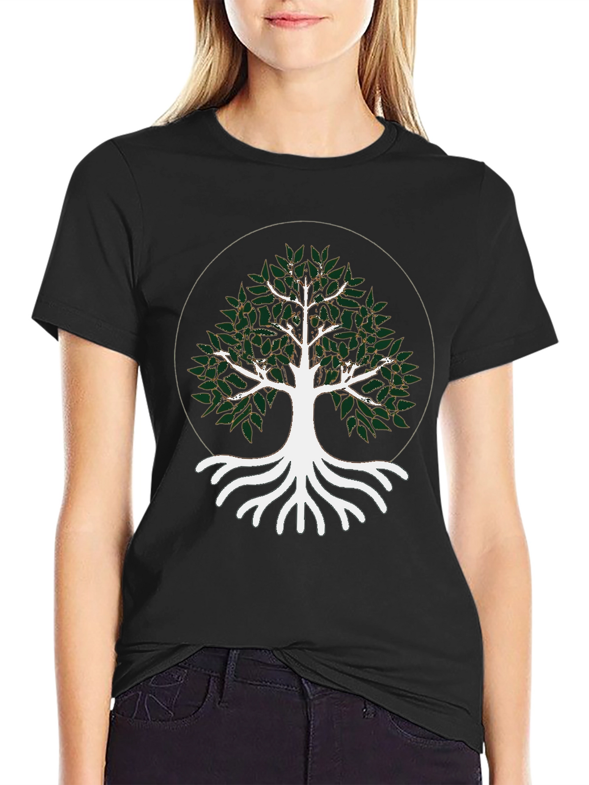 Nature Tree of Life Black T-Shirt