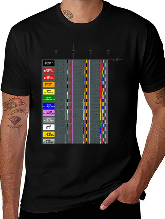 Resistor Color Code T-Shirt