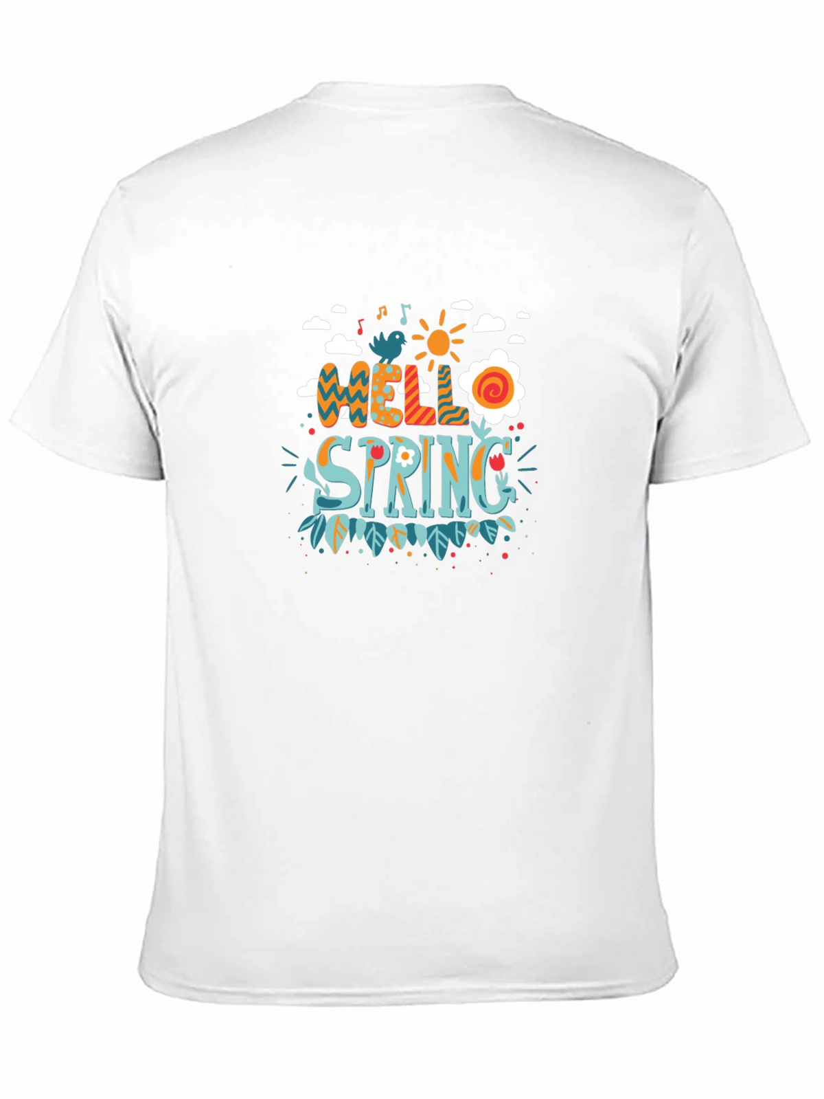 Hello Spring Graphic Tee - Black