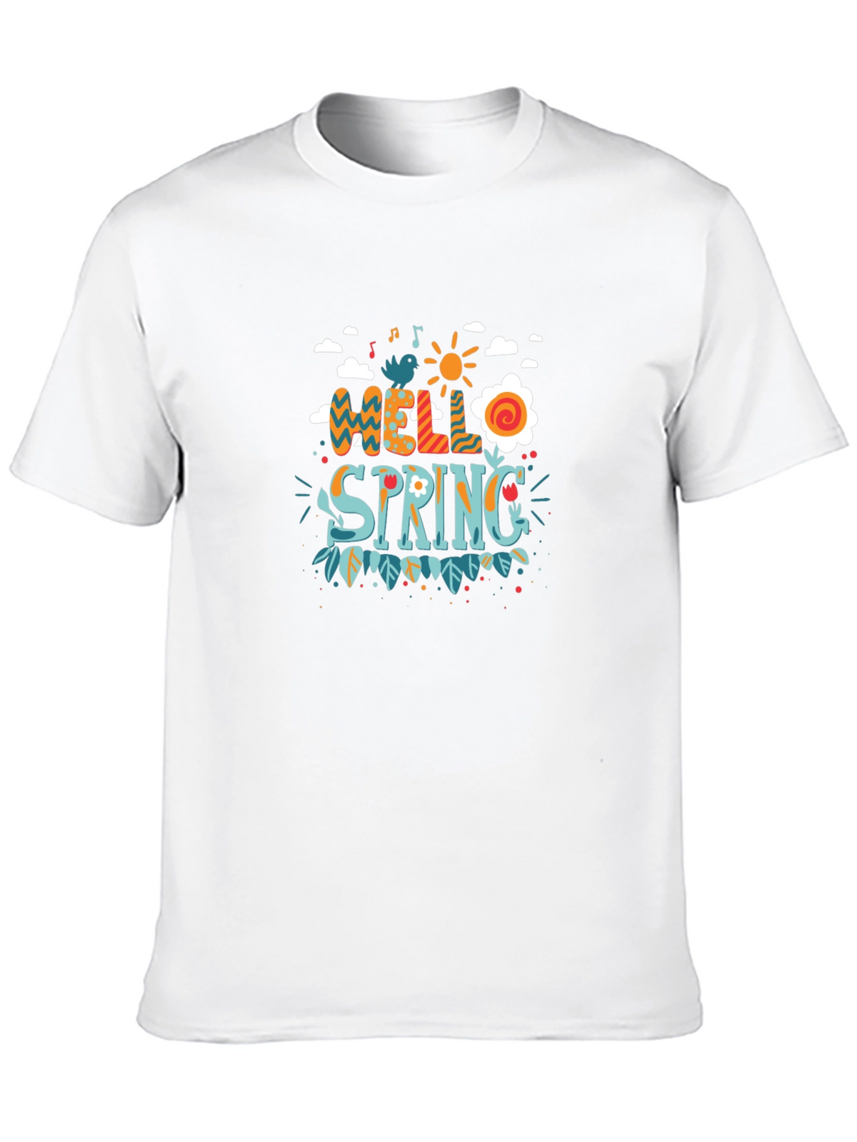 Hello Spring Graphic Tee - Black