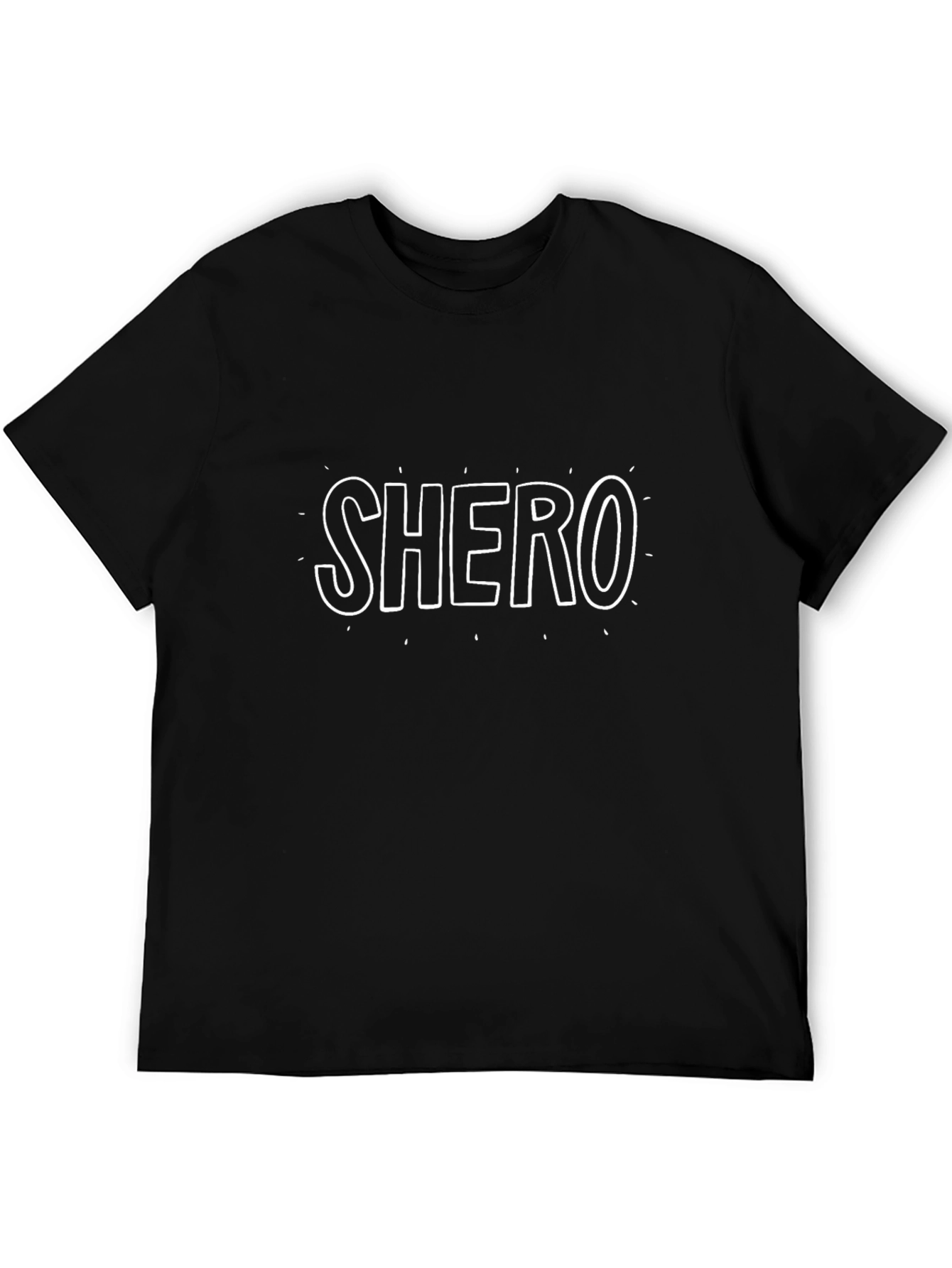 SHERO Graphic Tee - Empowering Womens Black T-Shirt