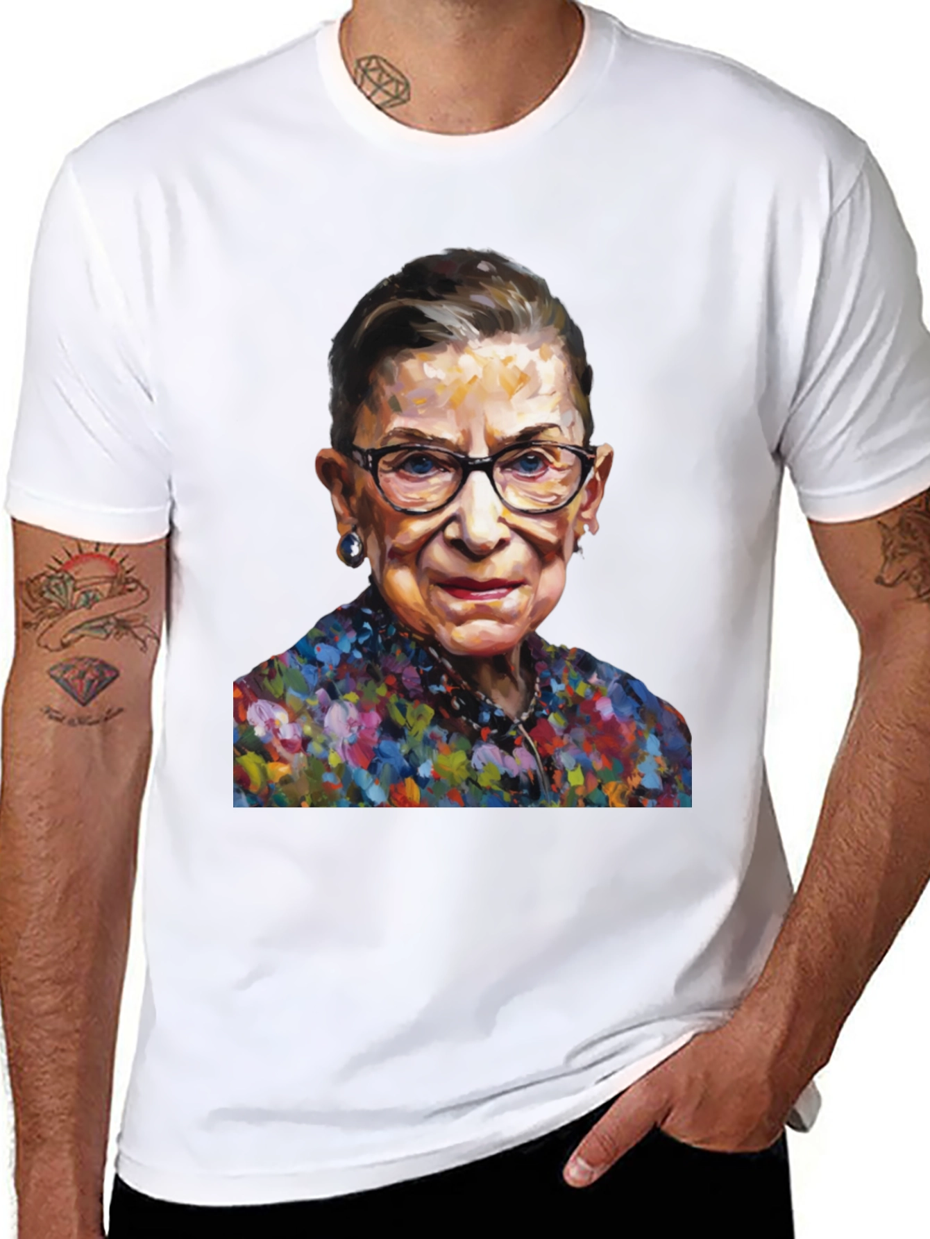 RBG Portrait T-Shirt - Supreme Court Justice