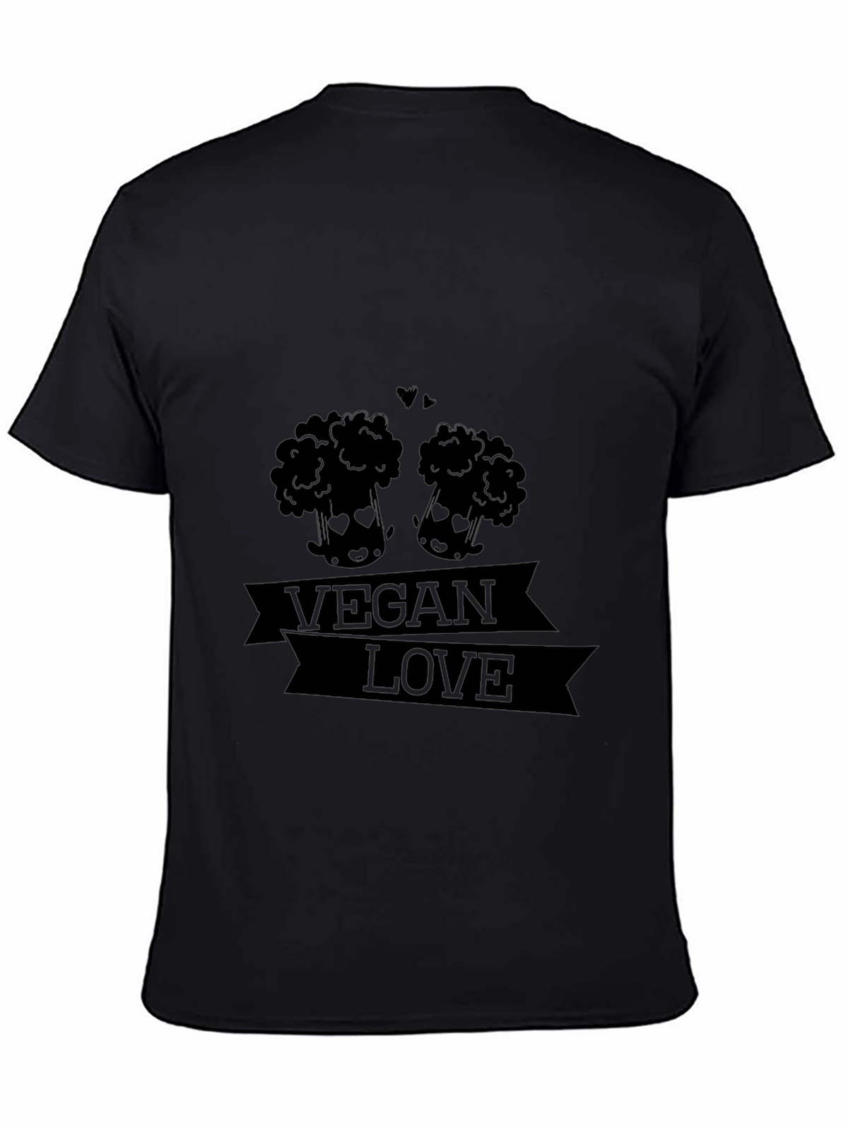 Vegan Love Graphic Tee - Black T-Shirt