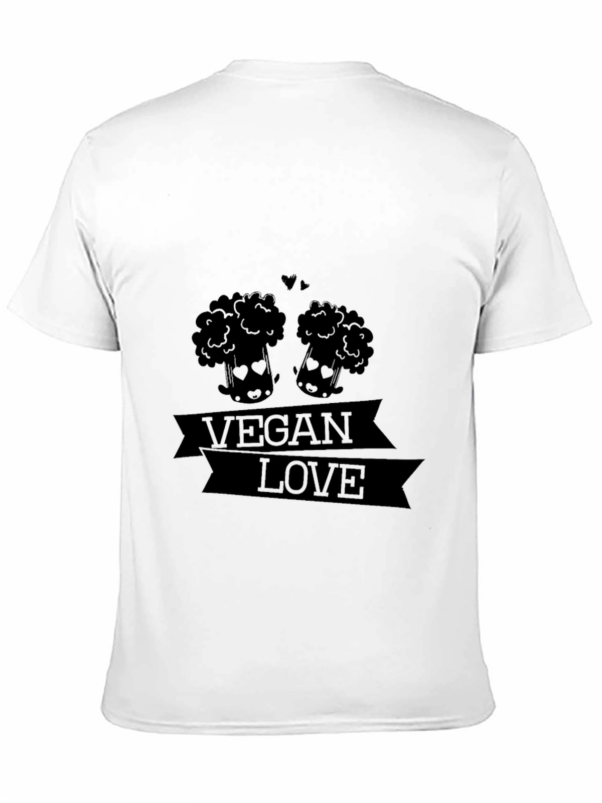 Vegan Love Graphic Tee - Black T-Shirt