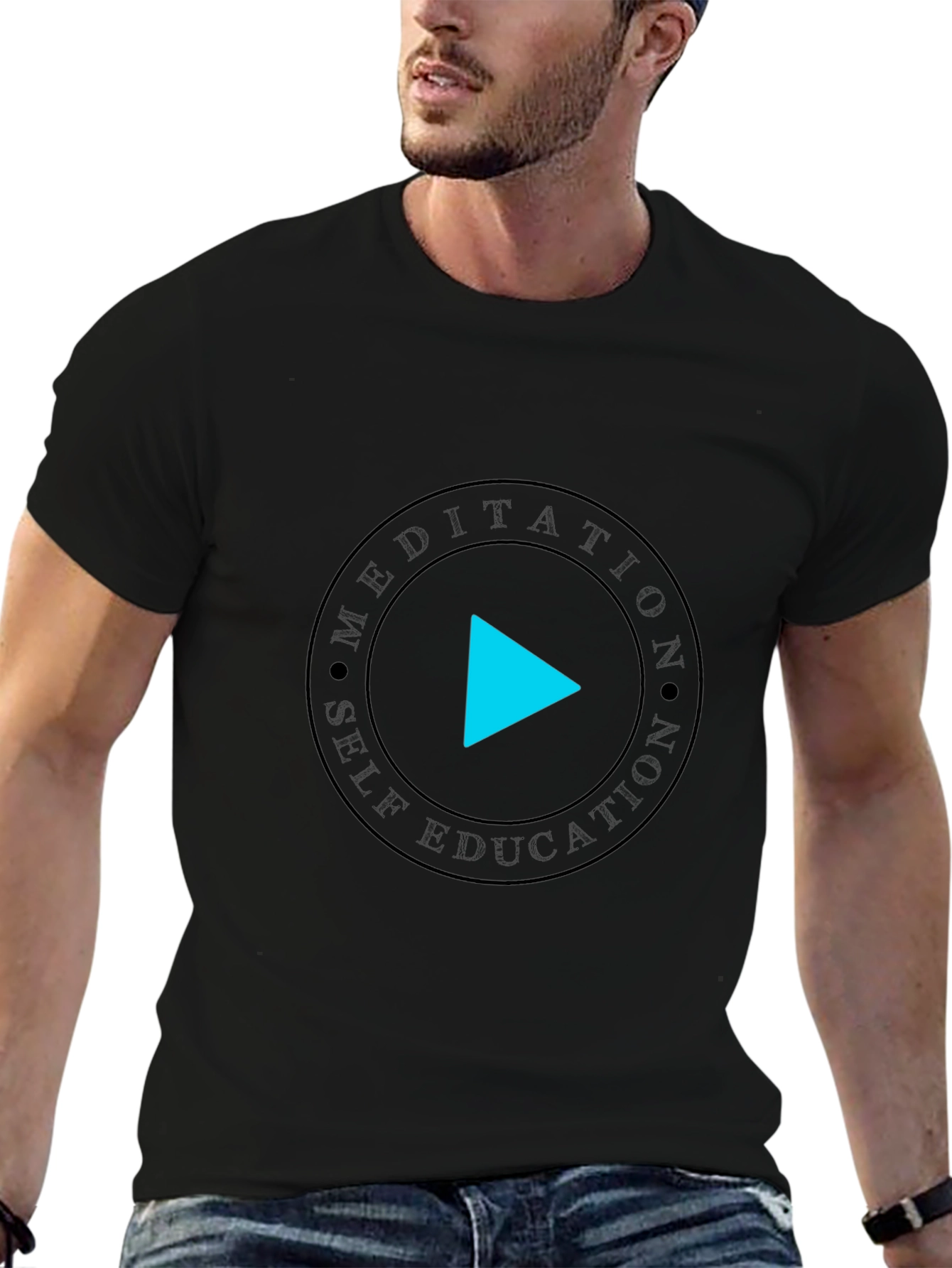 Meditation & Self-Education Black T-Shirt