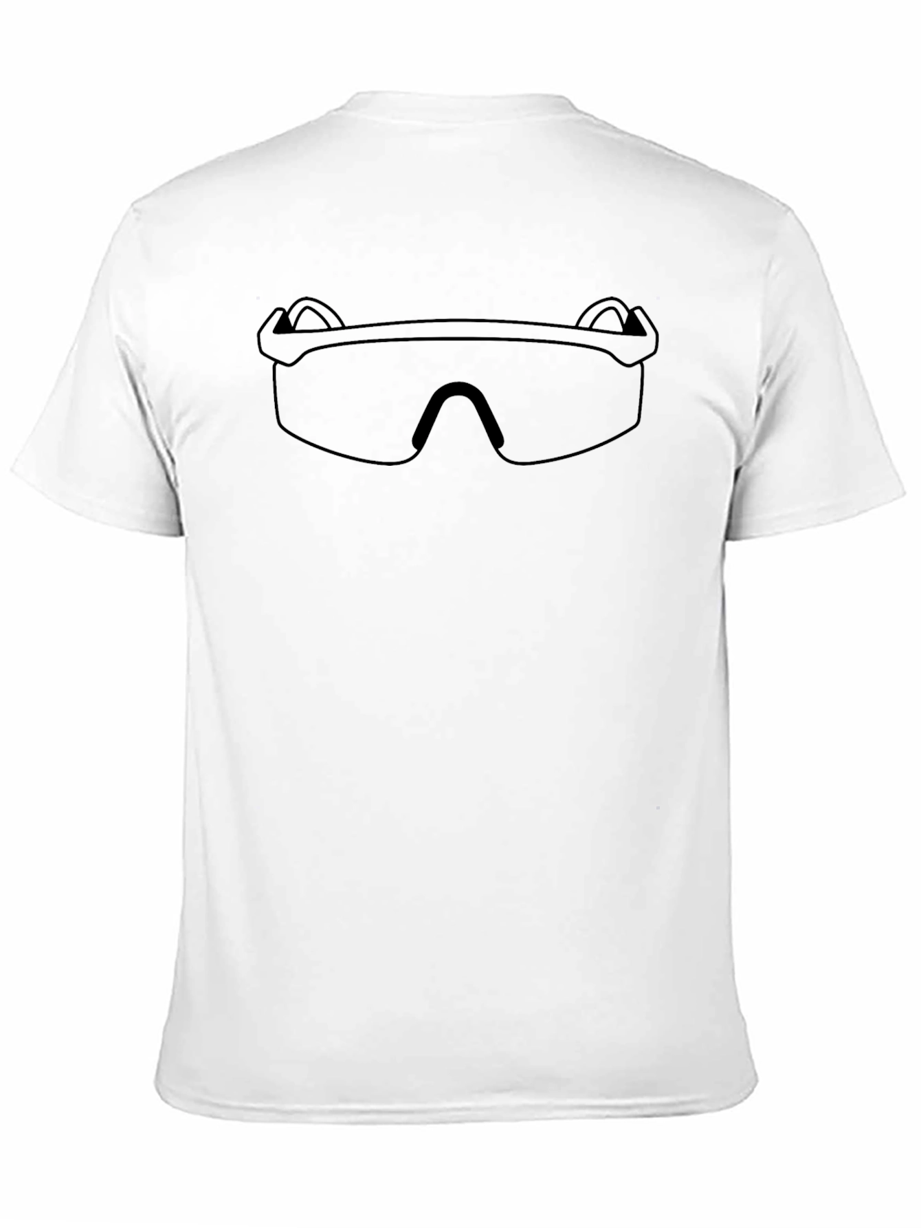 Black T-Shirt with Sunglasses Graphic